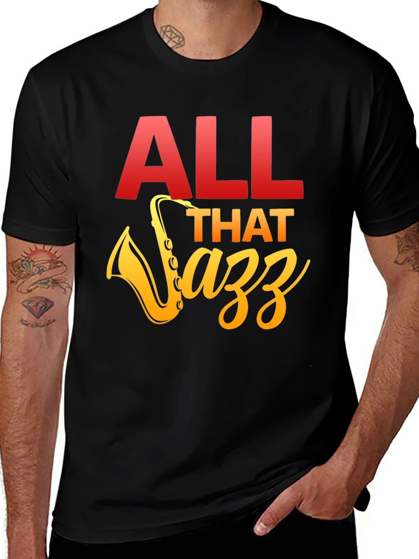 Variant 3 of All That Jazz Graphic Tee - Music Lover Shirt
