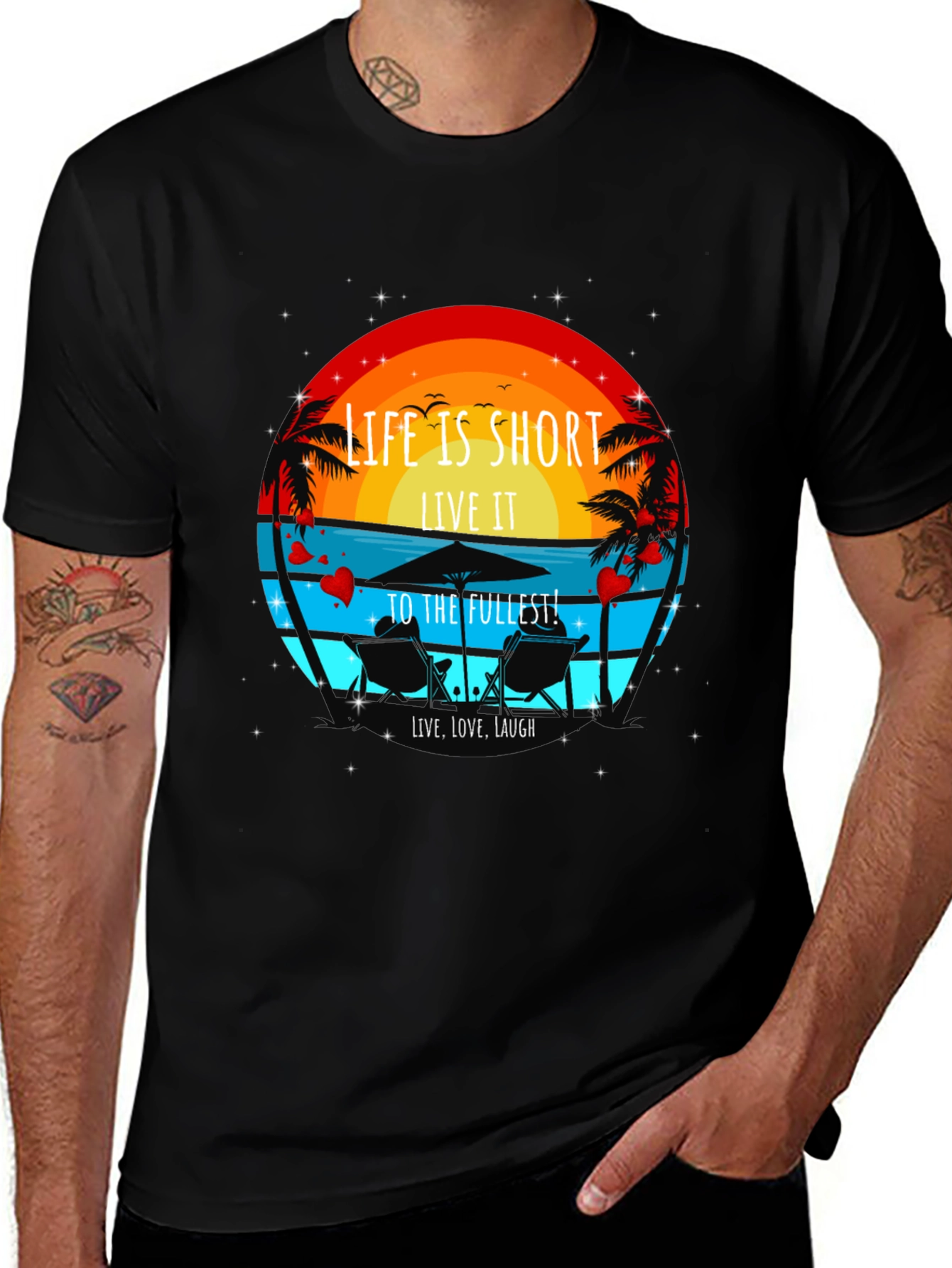 Life is Short T-Shirt - Beach Theme