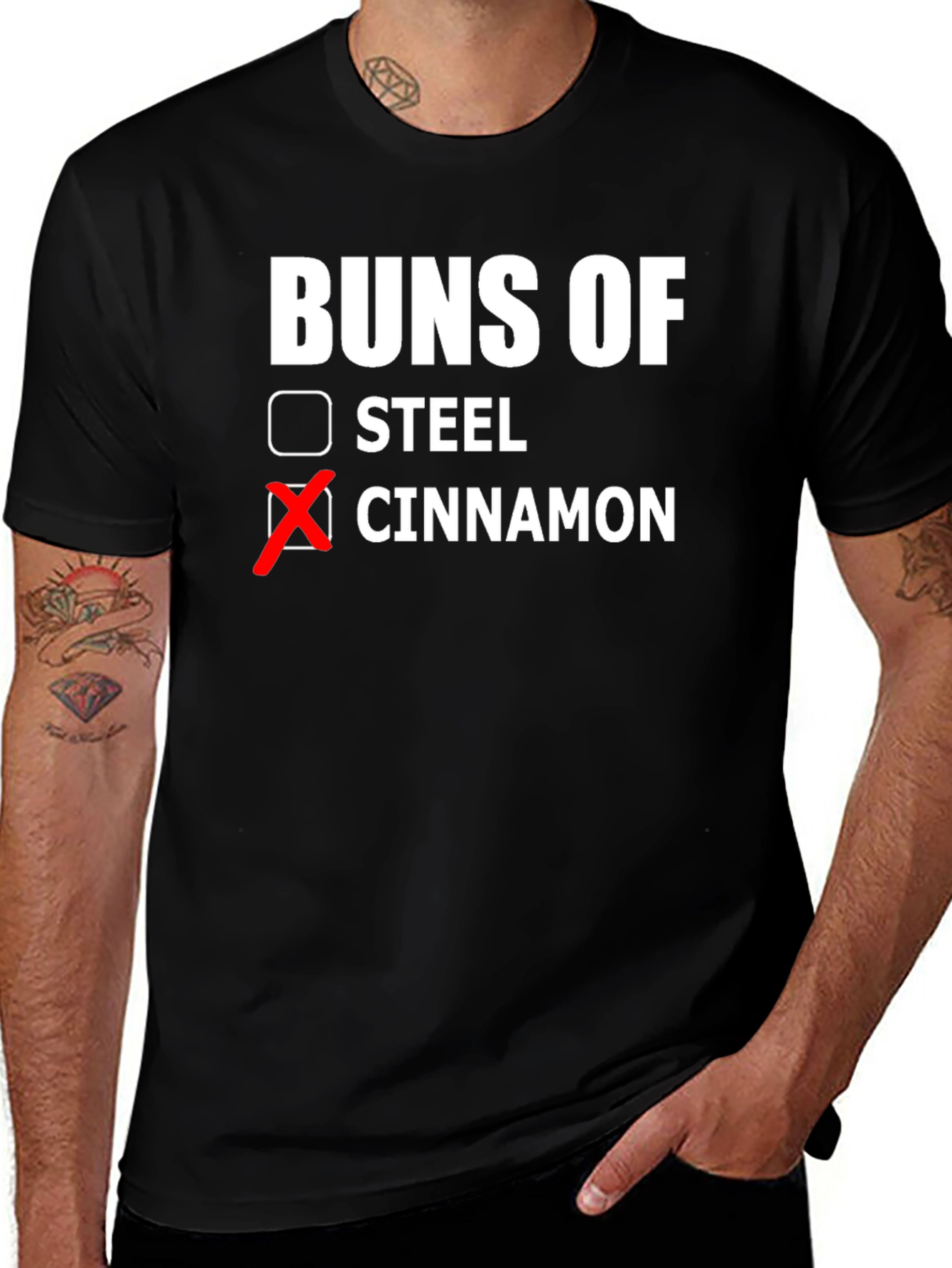 Variant 5 of Buns of Cinnamon T-Shirt - Funny Novelty Tee