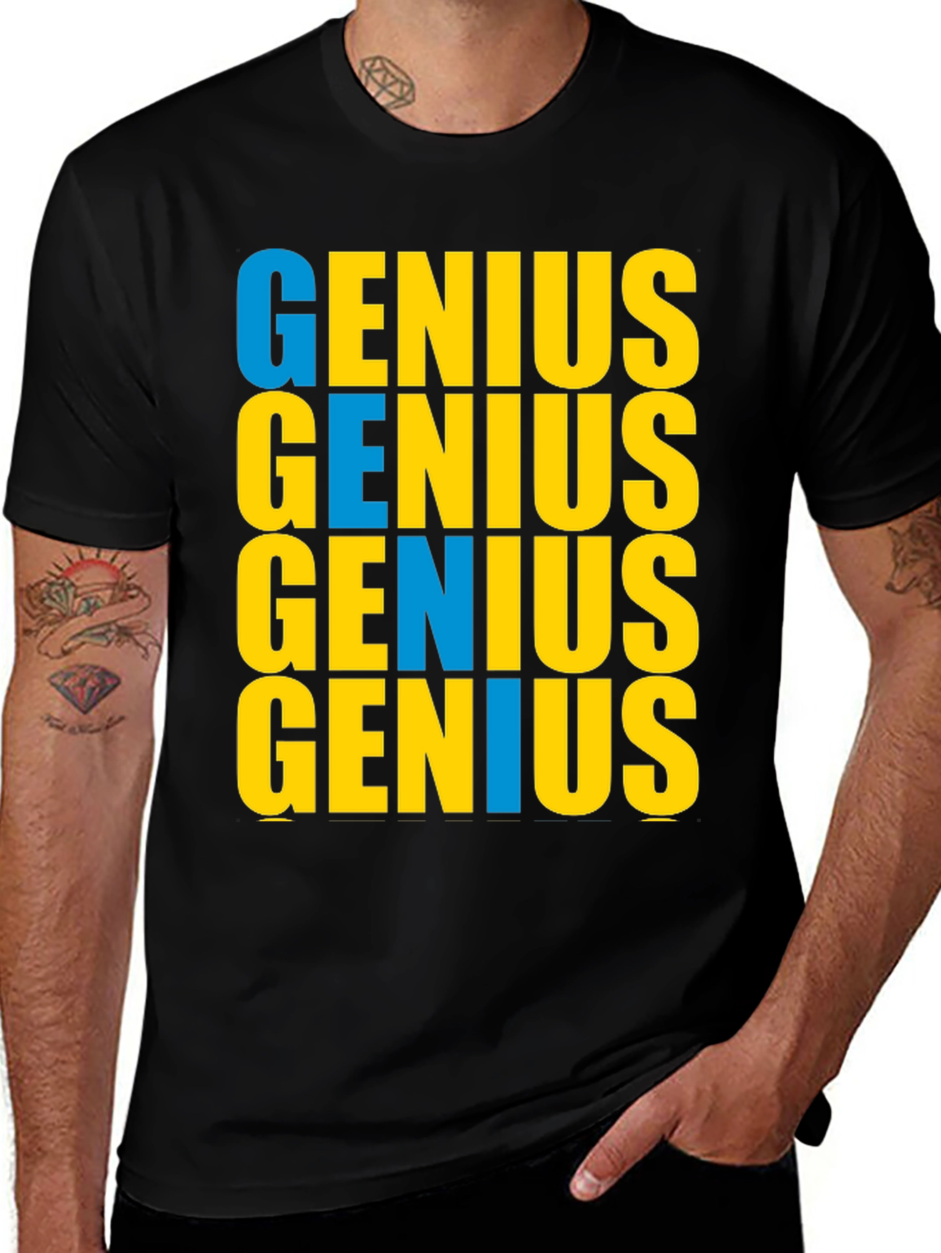 Variant 22 of Genius Graphic Print T-Shirt