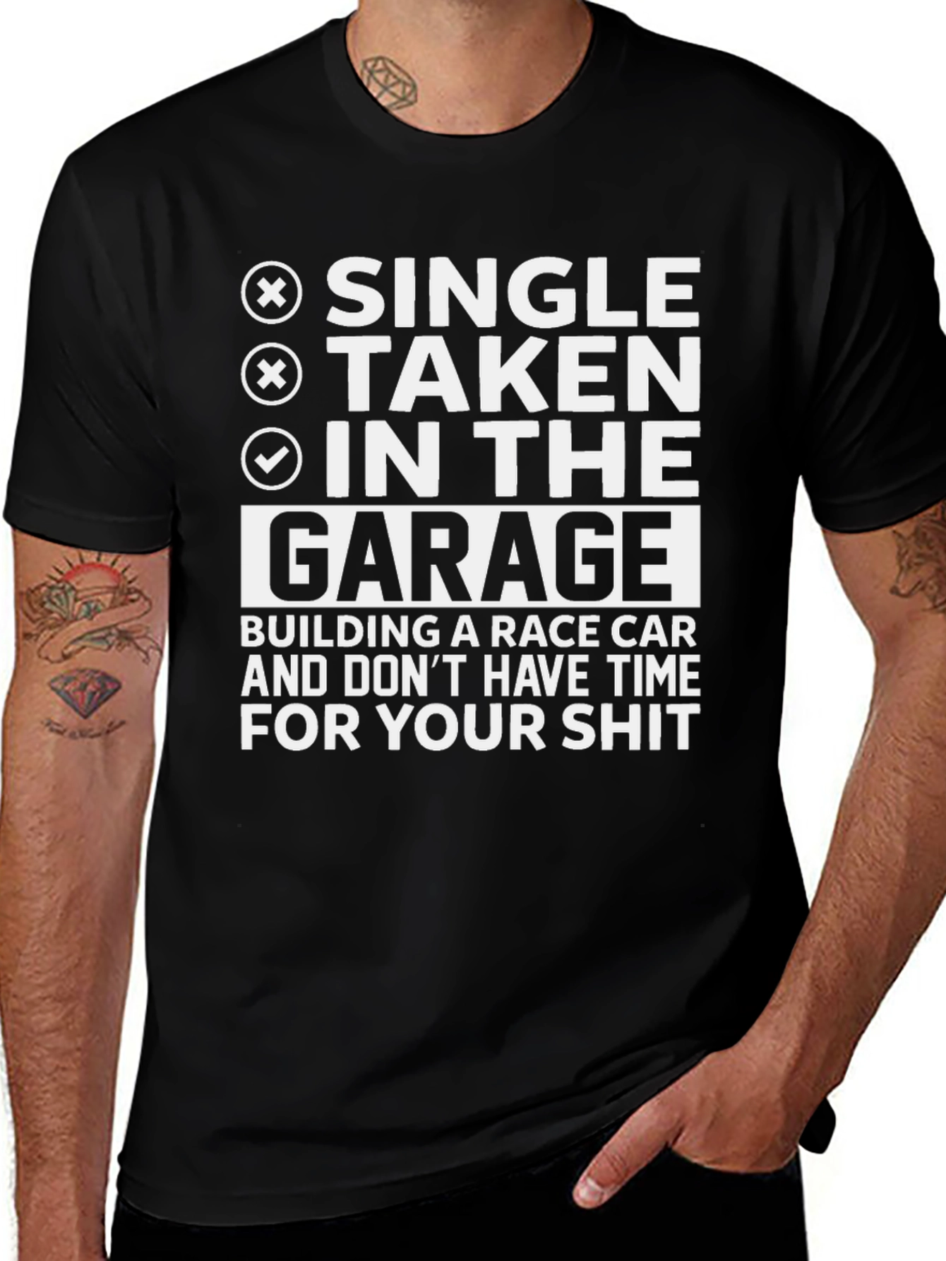 In the Garage Race Car T-Shirt - Men's
