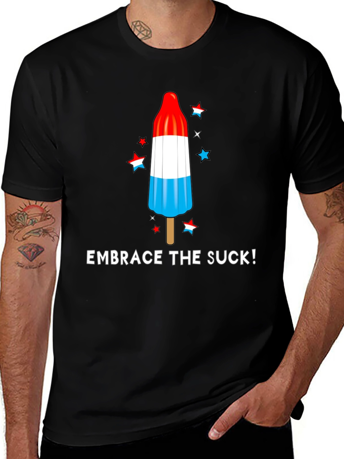 Variant 2 of Embrace the Suck Rocket Pop T-Shirt