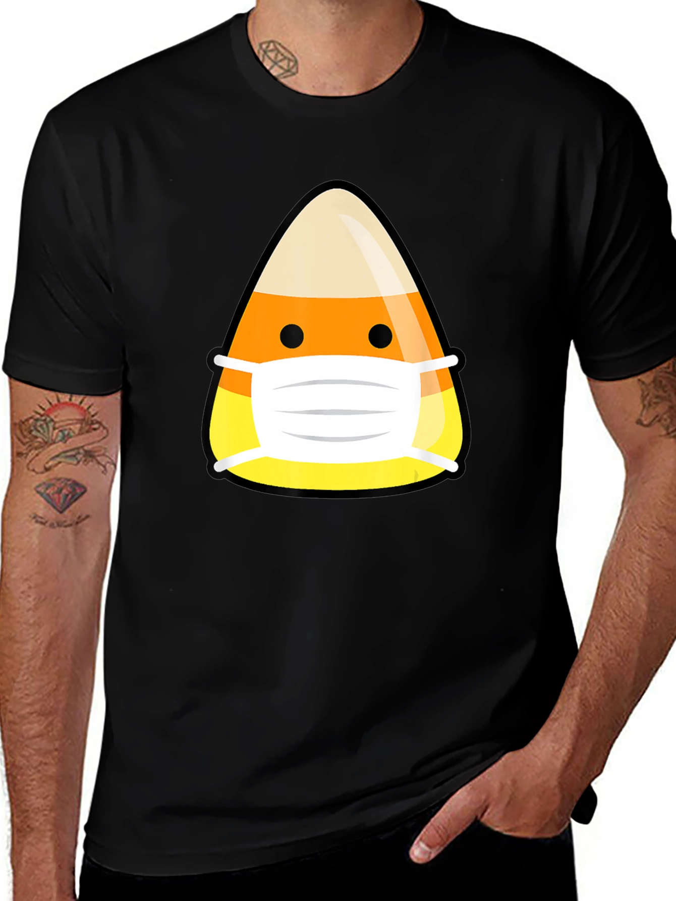 Variant 22 of Candy Corn Mask Graphic Tee