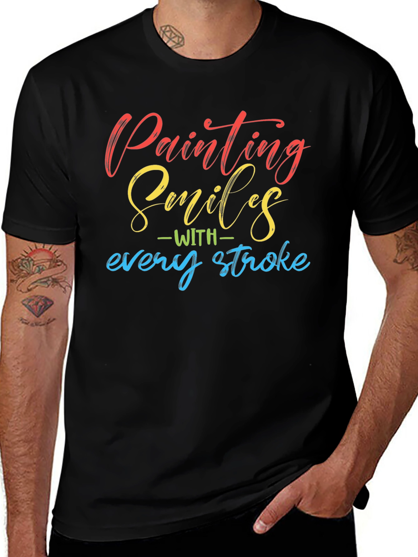 Variant 6 of Painting Smiles T-Shirt - Artistic Design