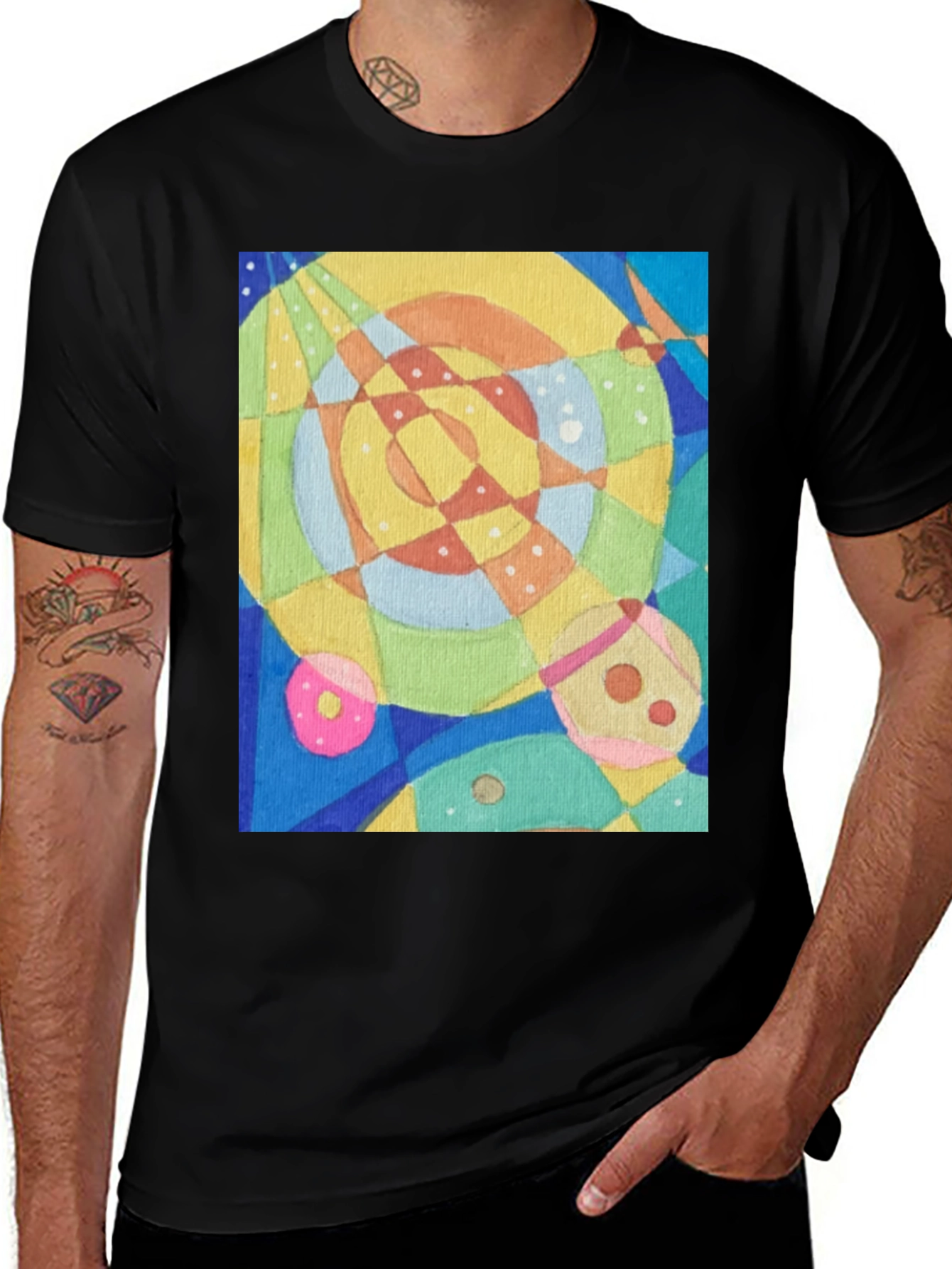 Variant 24 of Abstract Geometric Art Tee - Stylish Graphic T-Shirt