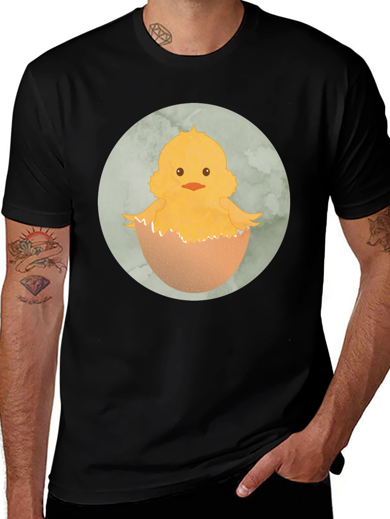 Variant 16 of Chick in Eggshell Graphic Tee