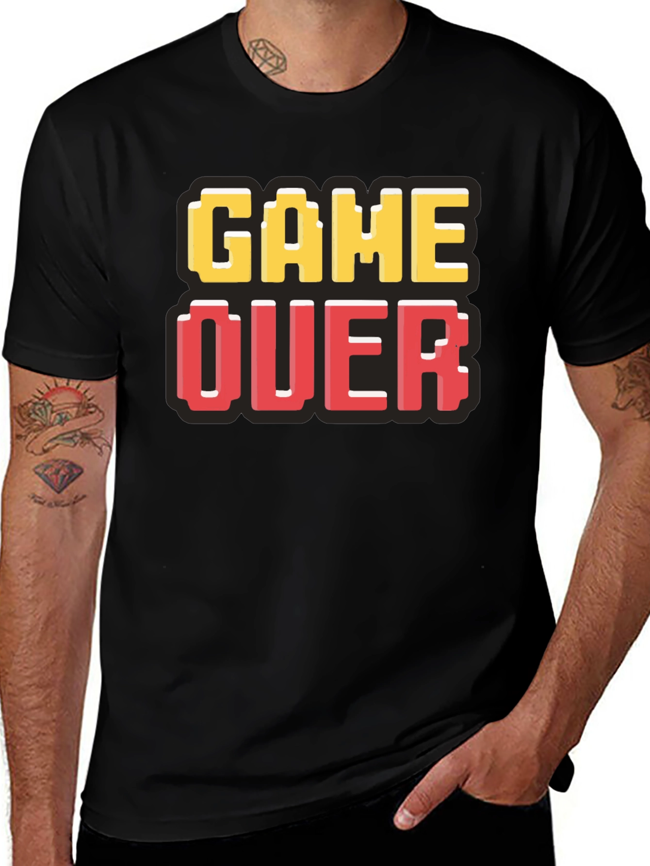 Variant 9 of Game Over Pixel Art T-Shirt - Gamer Style
