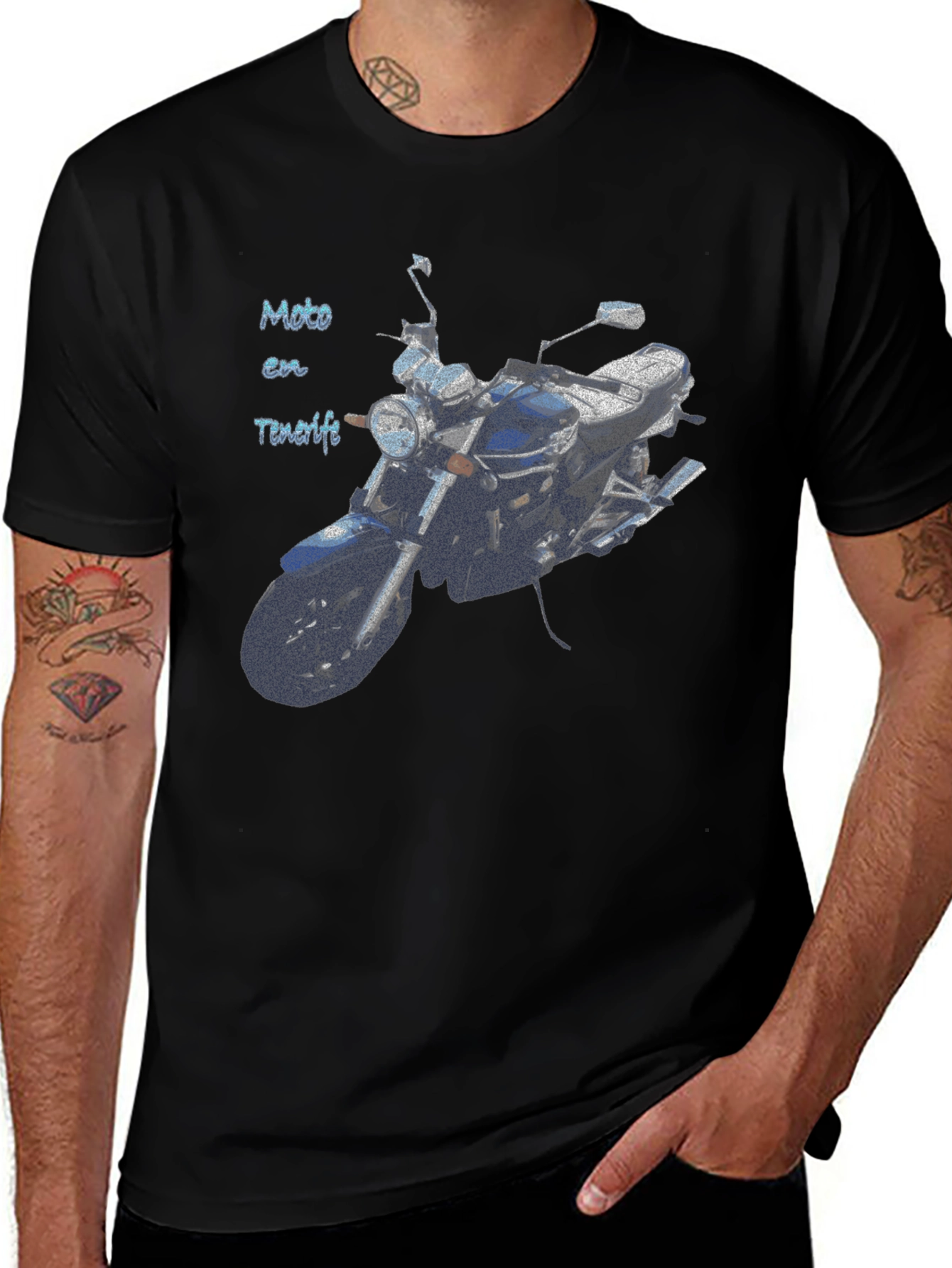 Variant 24 of Moto en Tenerife Graphic T-Shirt