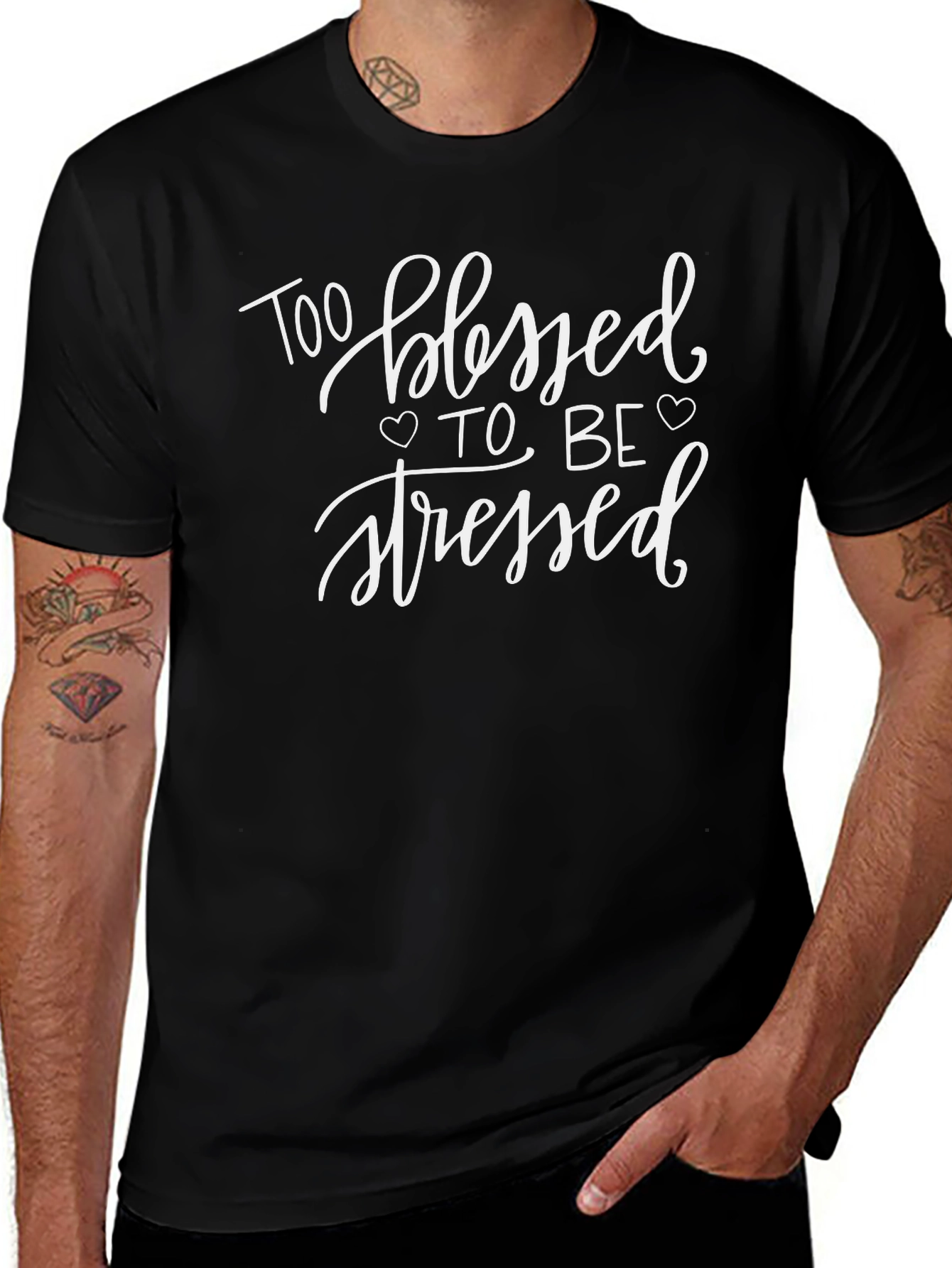 Variant 24 of Too Blessed to be Stressed Graphic Tee