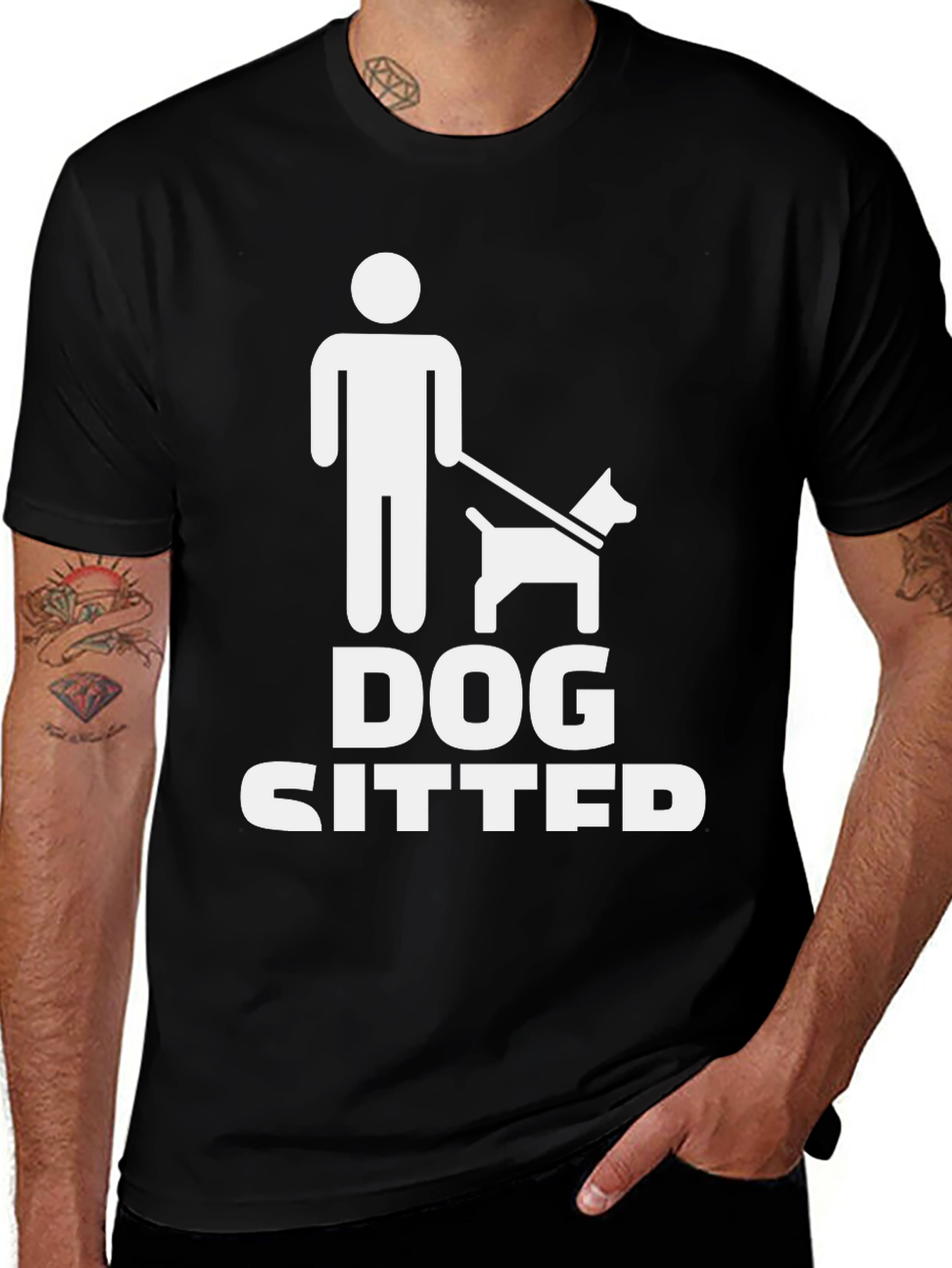 Dog Sitter T-Shirt - Novelty Pet Lover Tee