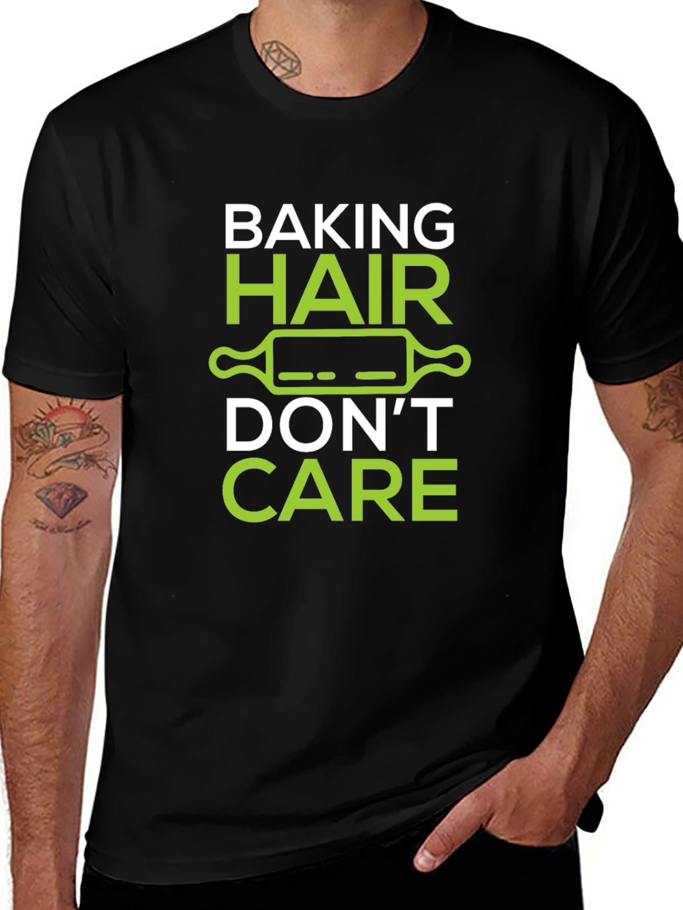 Variant 20 of Baking Hair Don't Care T-Shirt - Funny Baker Tee