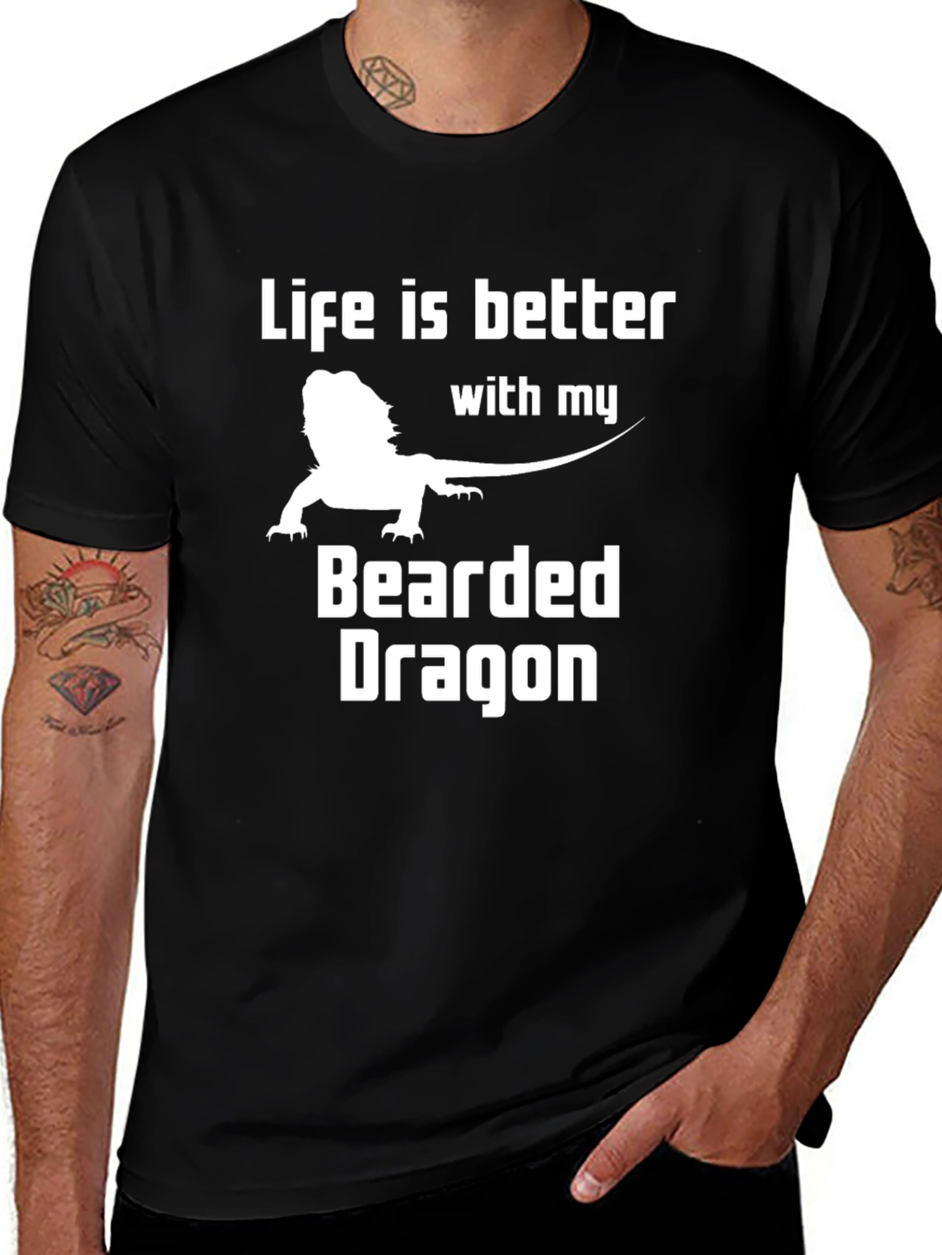 Bearded Dragon T-Shirt - Life is Better With My Lizard