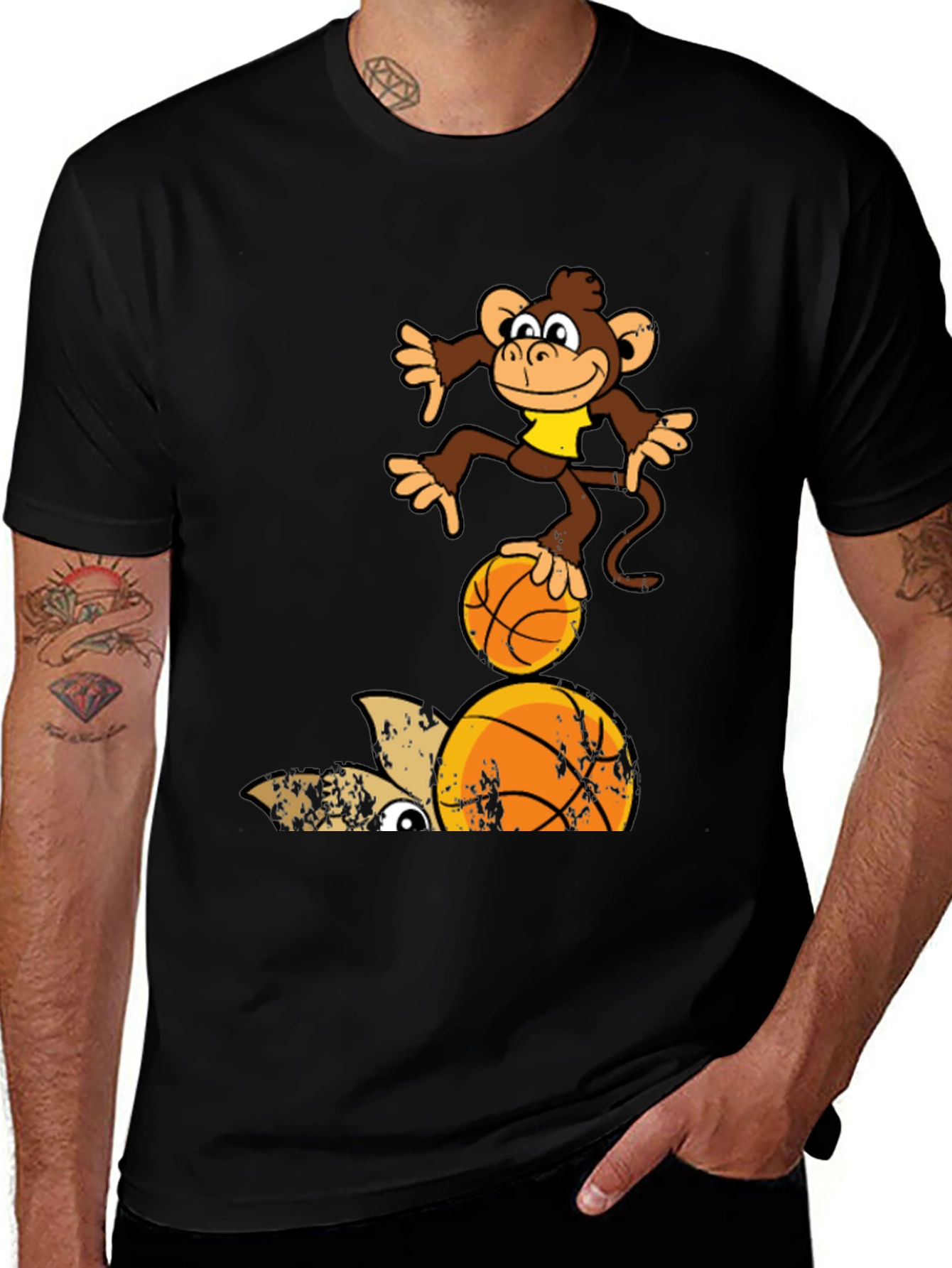 Variant 19 of Monkey Basketball T-Shirt