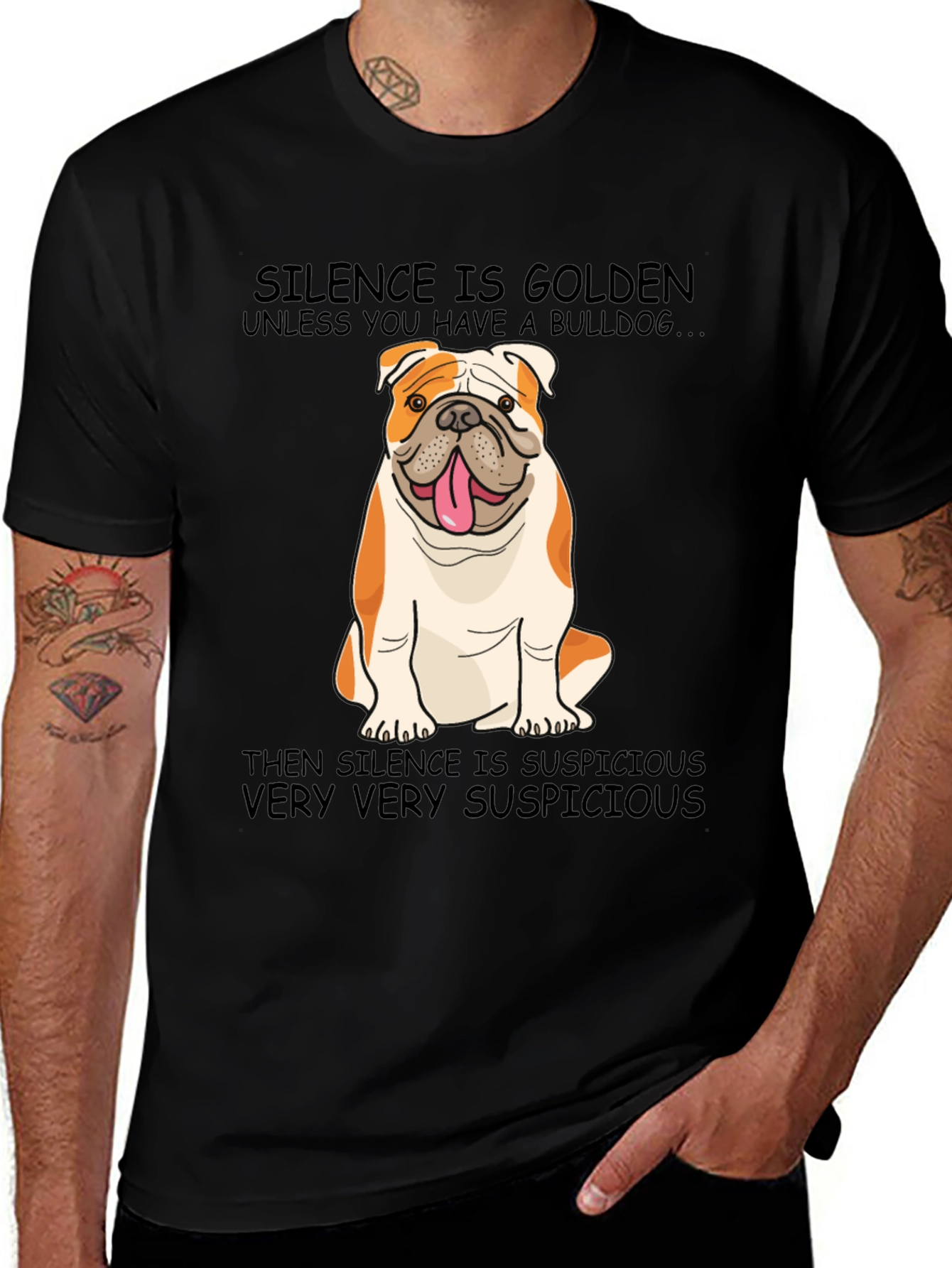 Variant 2 of Bulldog Silence T-Shirt