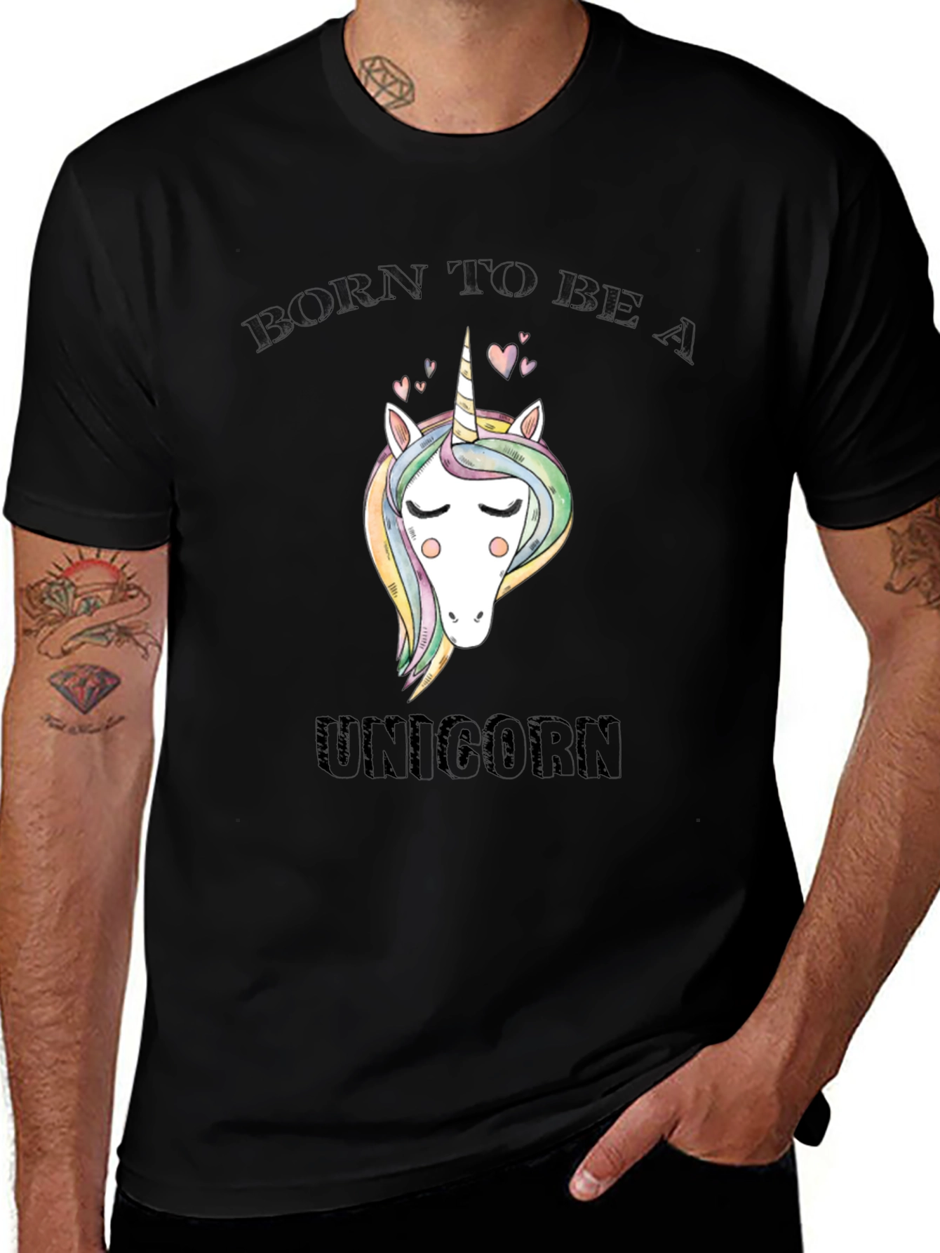 Variant 25 of Born to Be a Unicorn Graphic T-Shirt