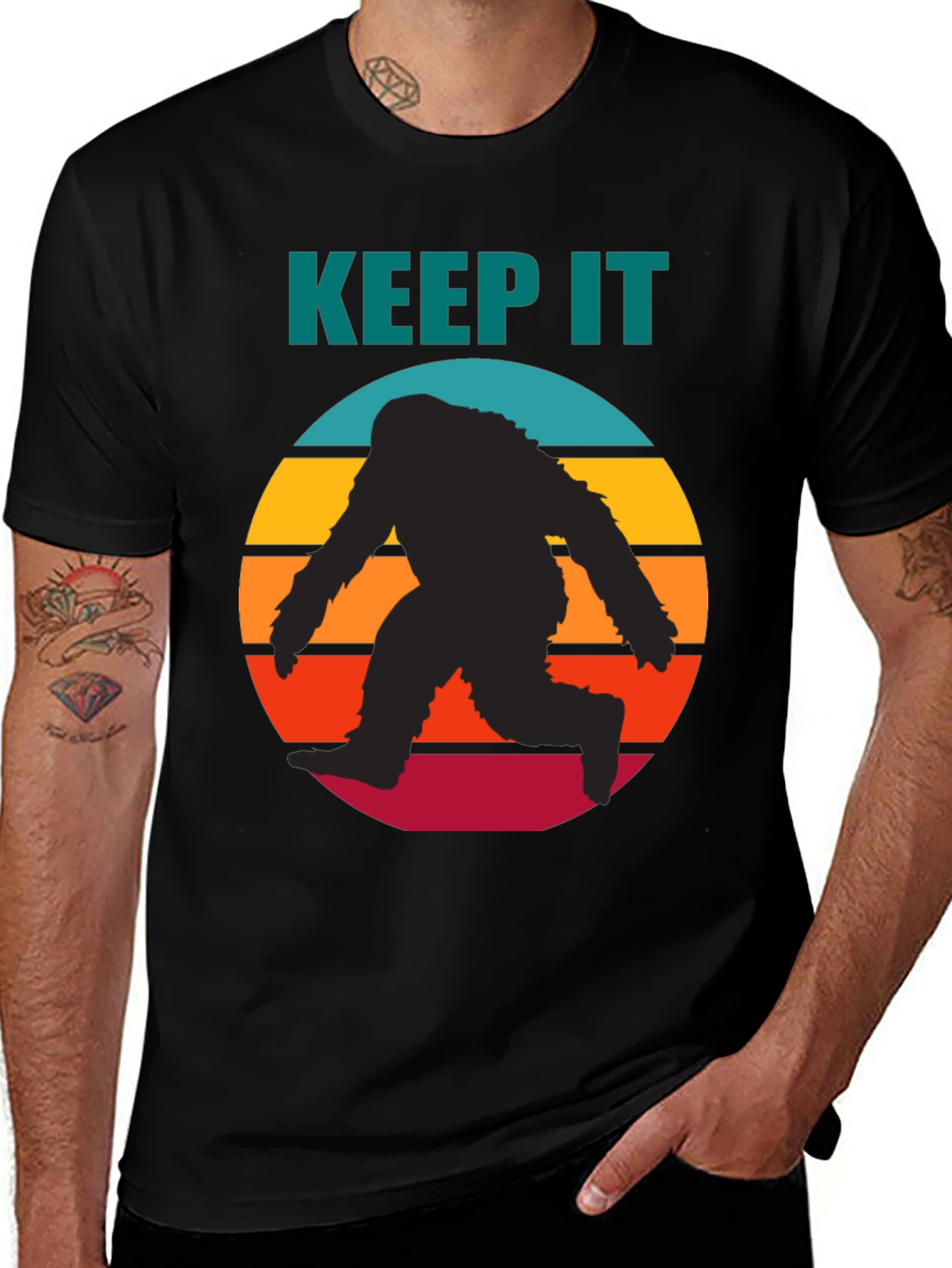 Variant 9 of Keep It Bigfoot Sunset T-Shirt