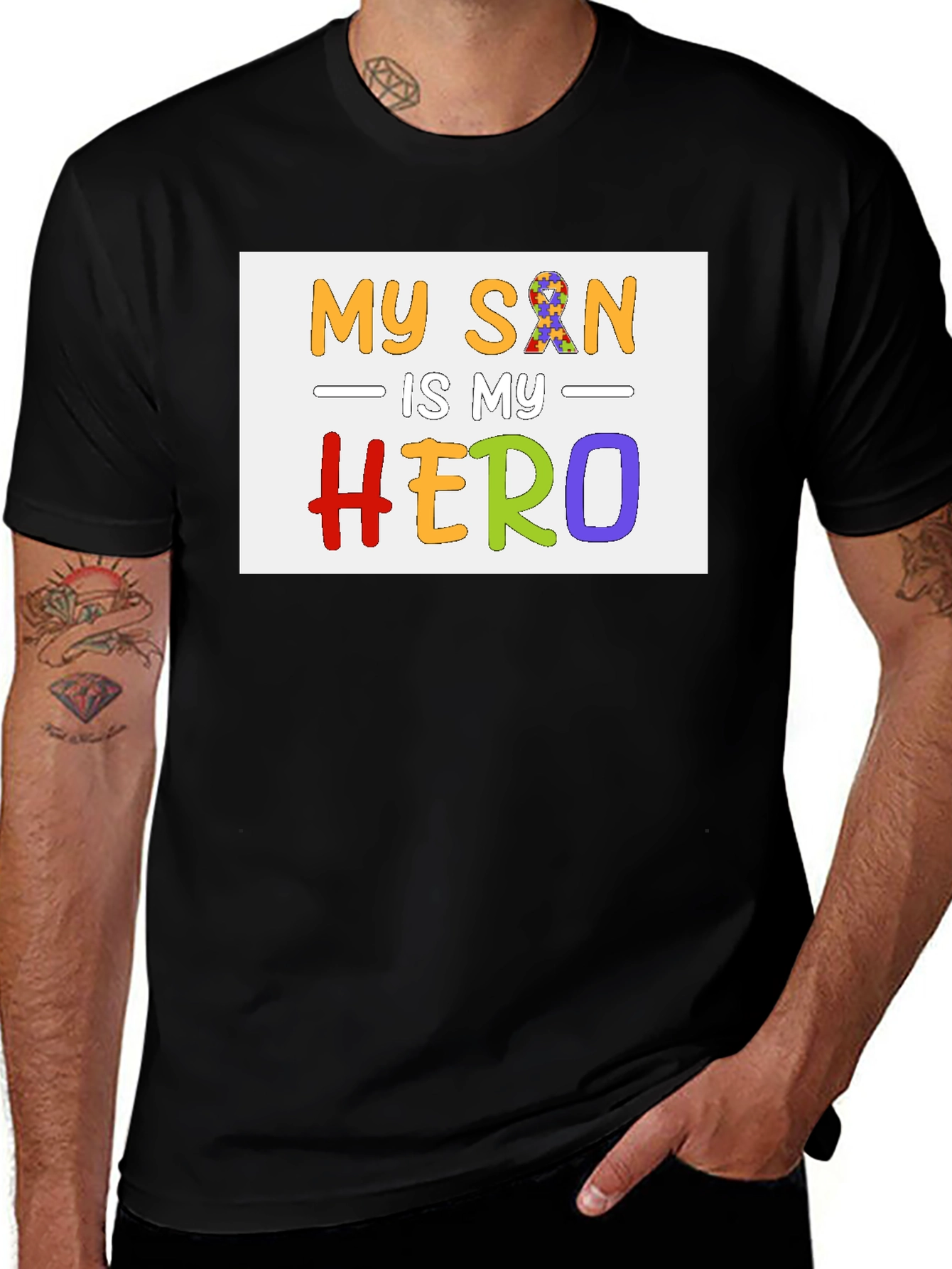 My Son Is My Hero Autism Awareness T-Shirt