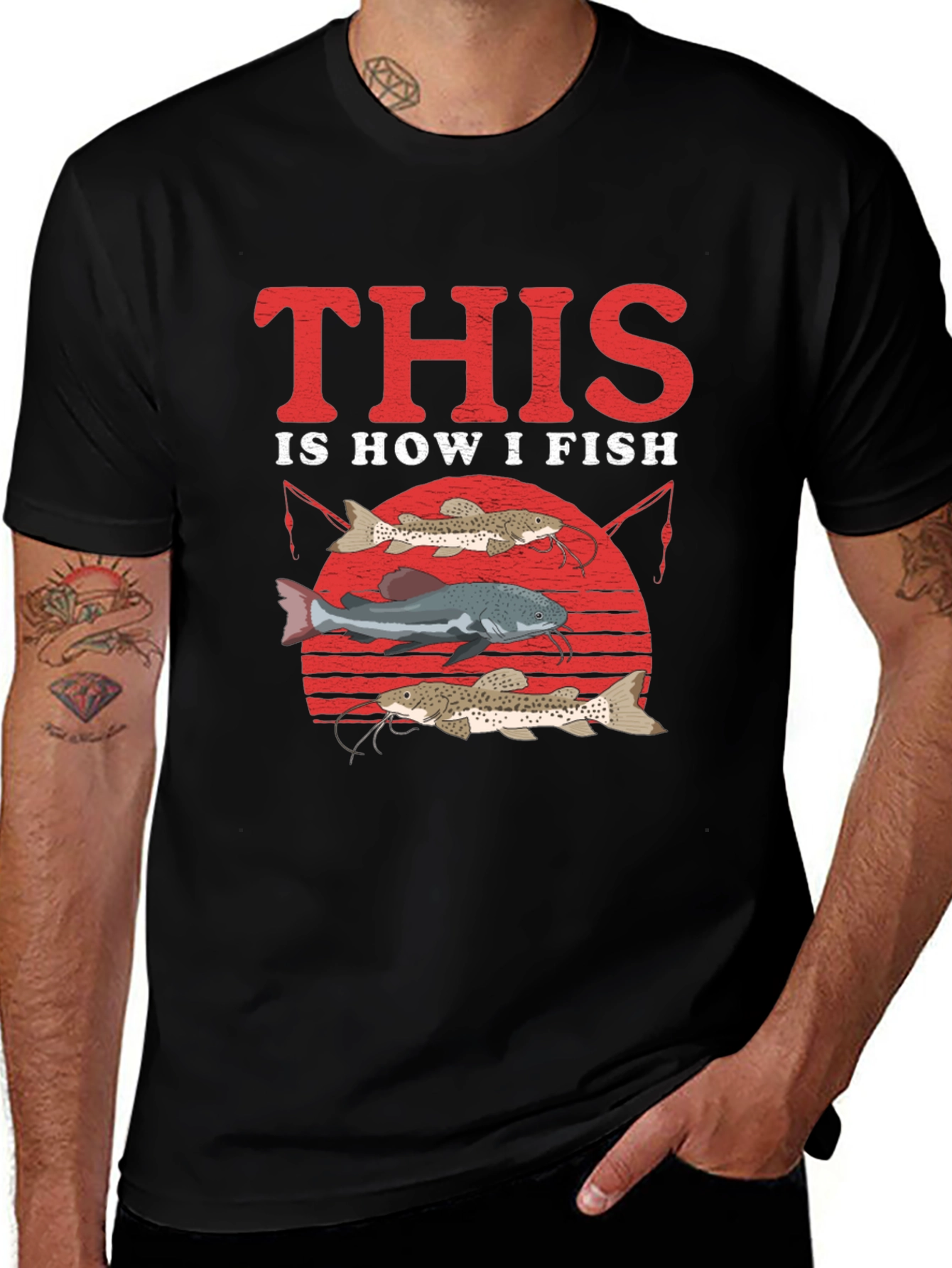 Variant 2 of This Is How I Fish T-Shirt