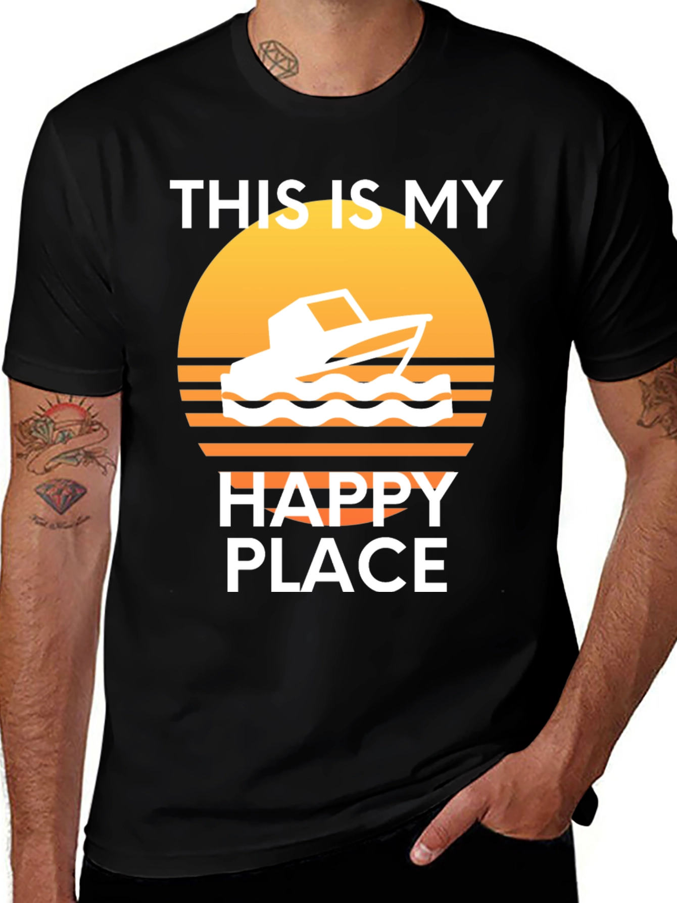 Variant 27 of My Happy Place Boat T-Shirt