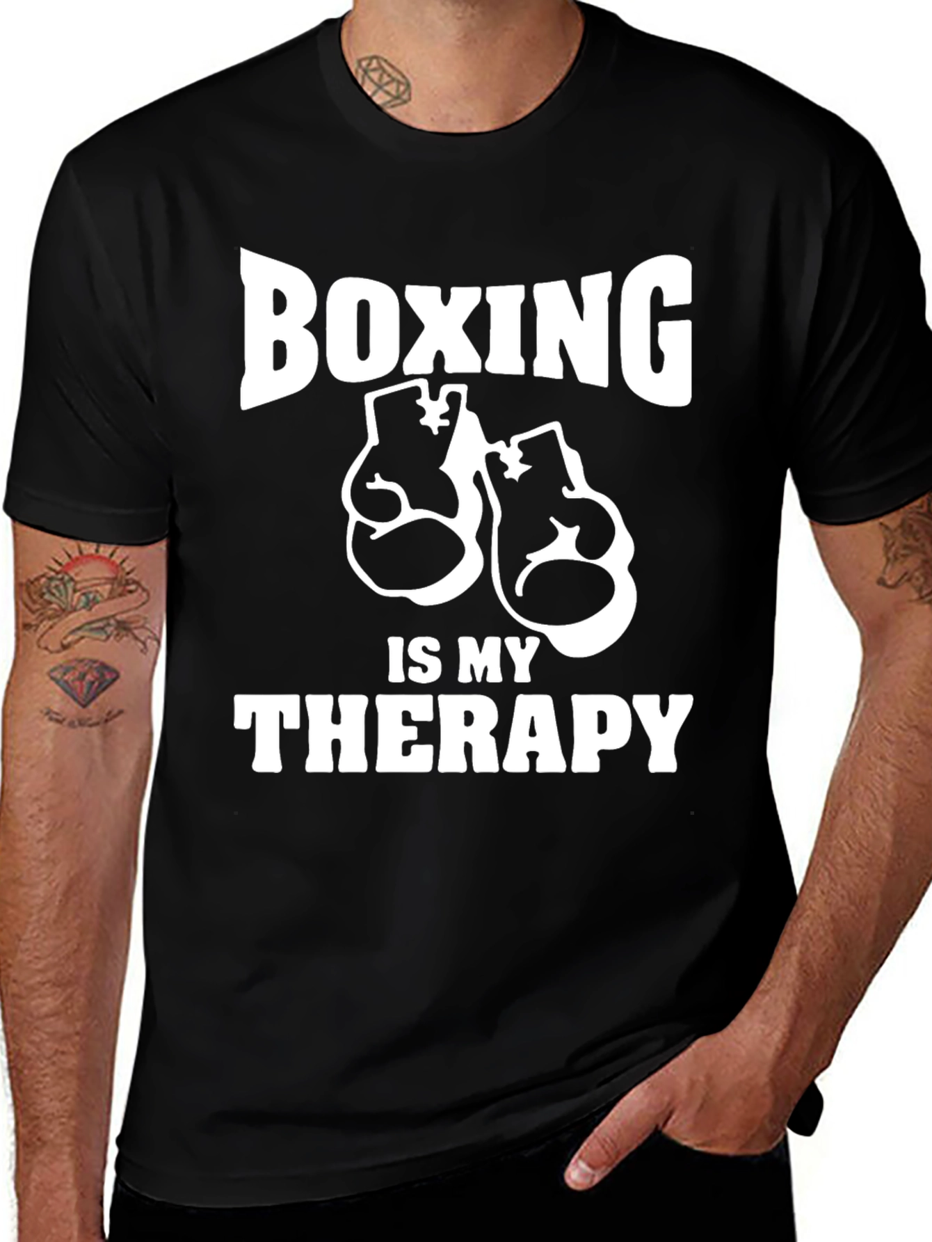 Variant 25 of Boxing is My Therapy Graphic T-Shirt