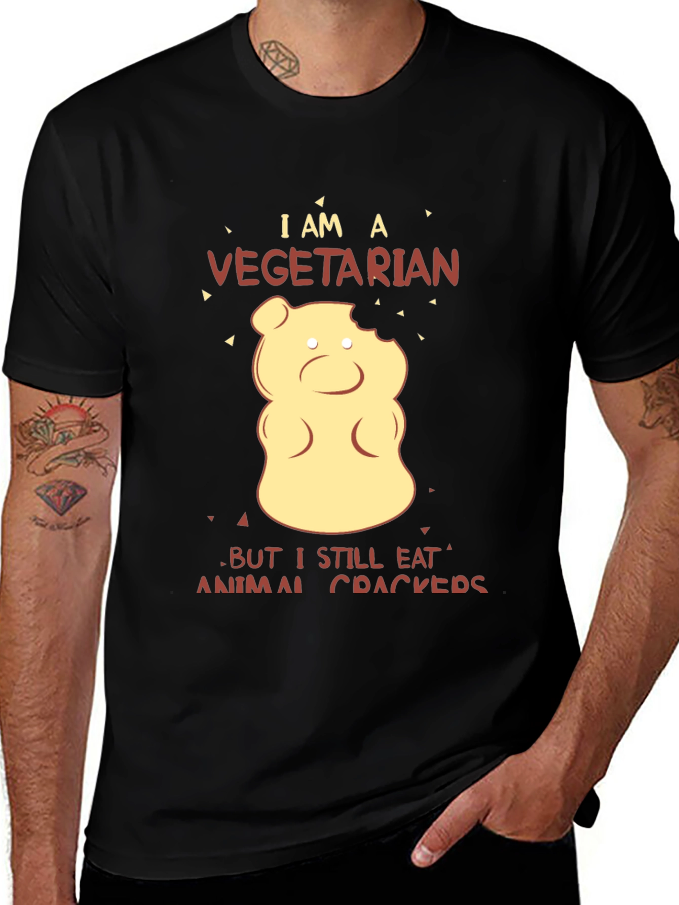 Variant 3 of Vegetarian Animal Cracker T-Shirt