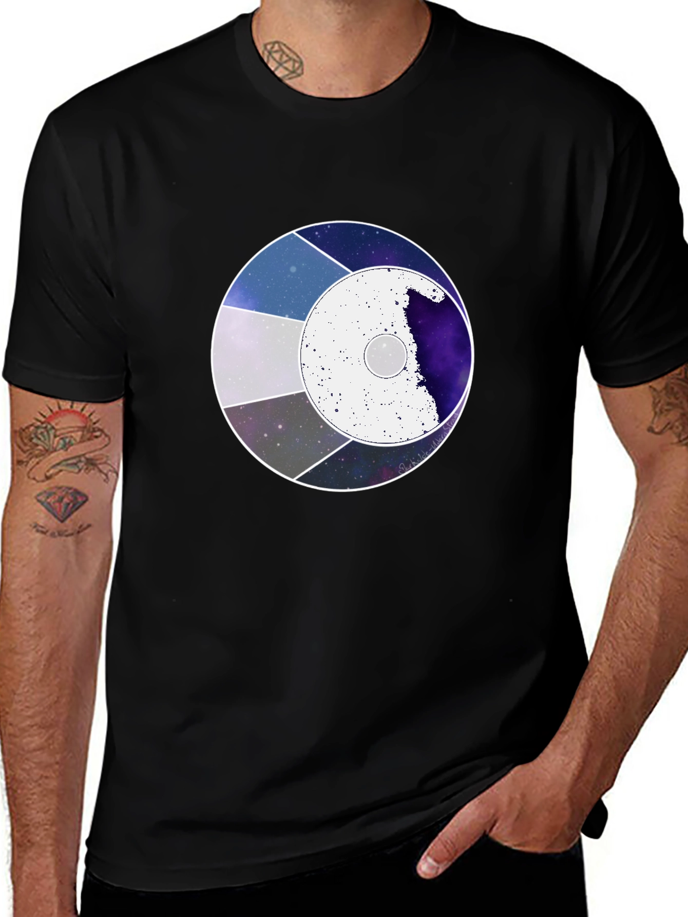 Variant 28 of Celestial Circle Tee - Modern Graphic Print