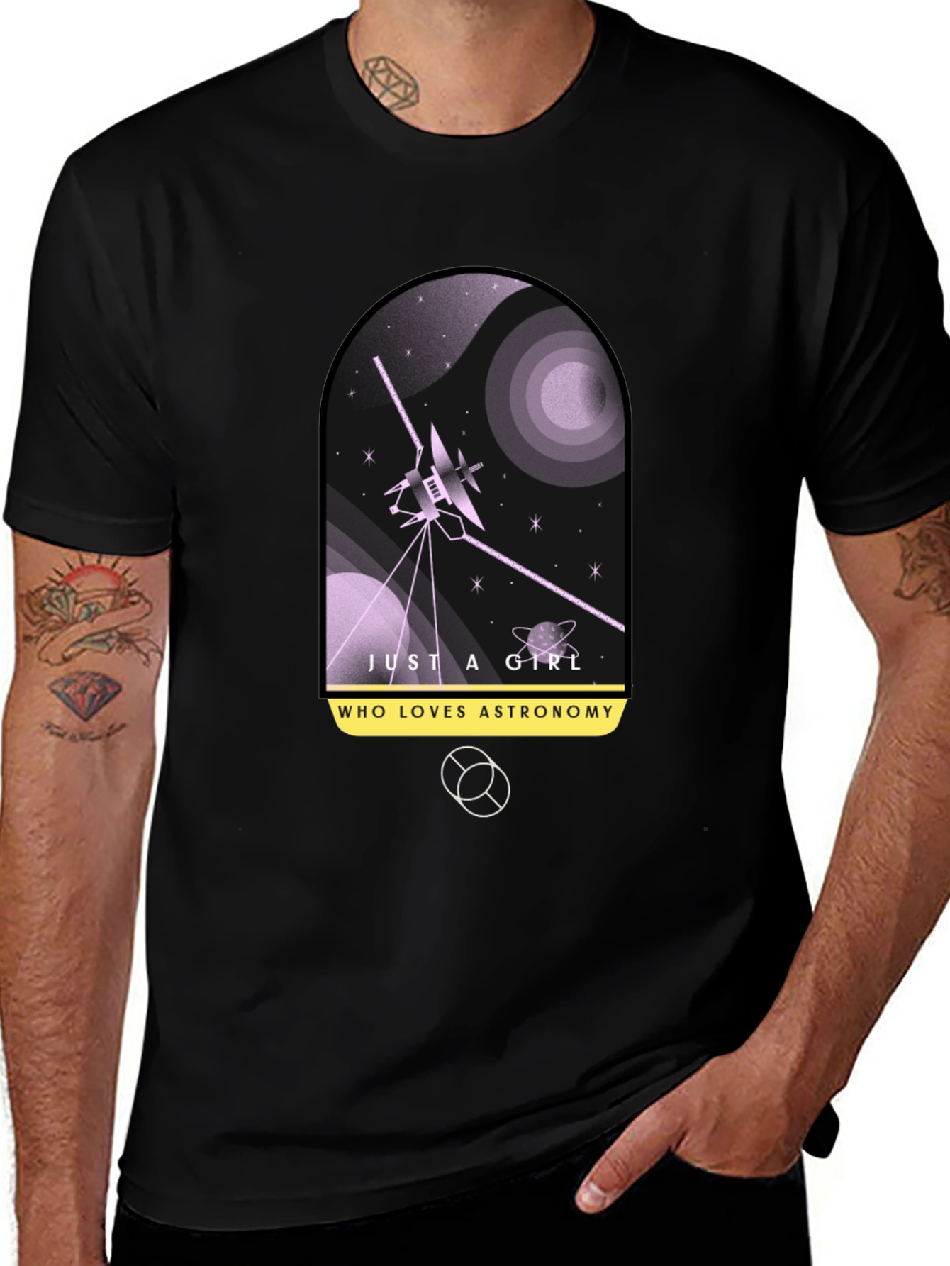 Variant 5 of Astronomy Lover Black Graphic Tee