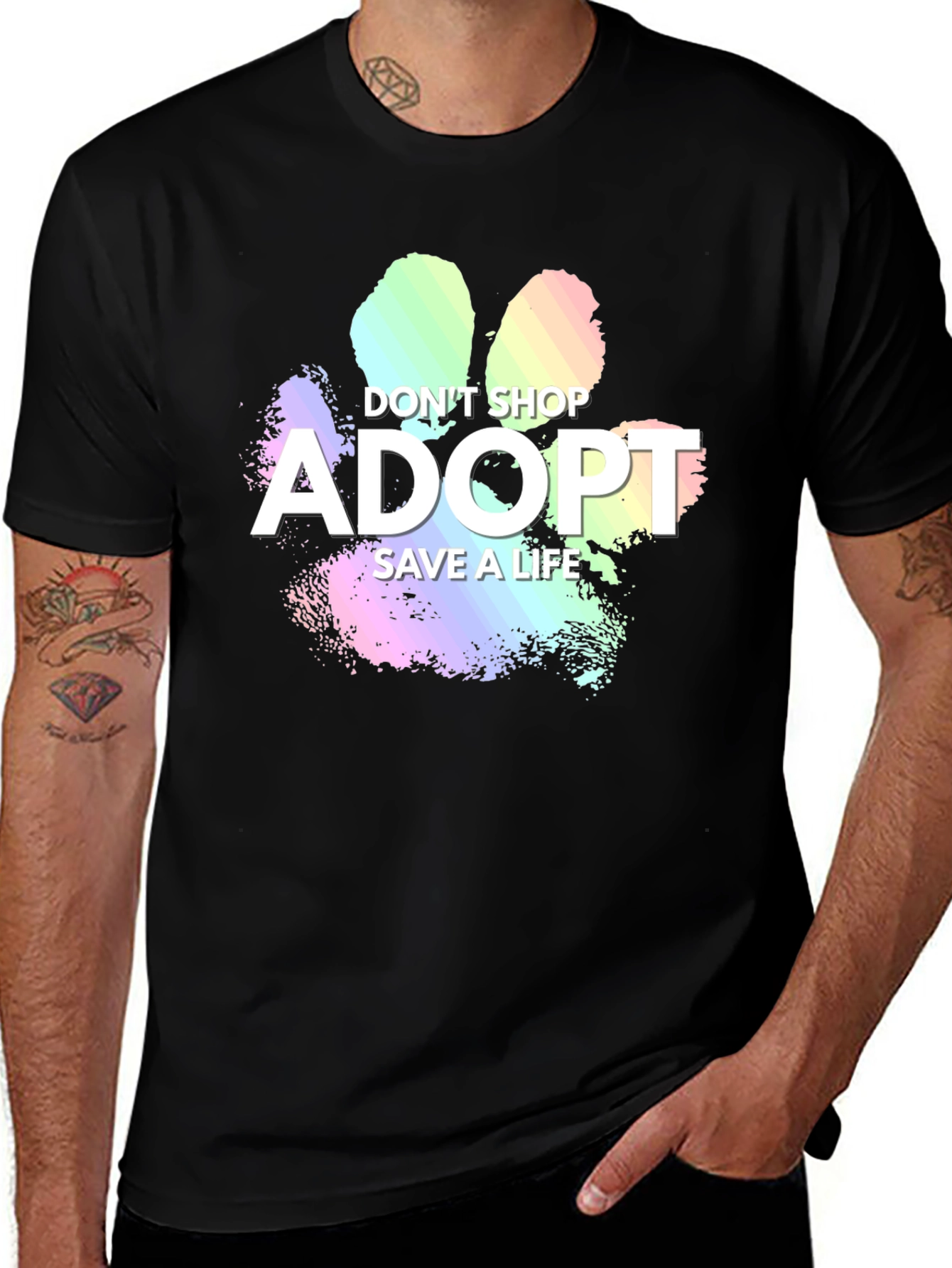 Variant 6 of Adopt Don't Shop T-Shirt - Save A Life