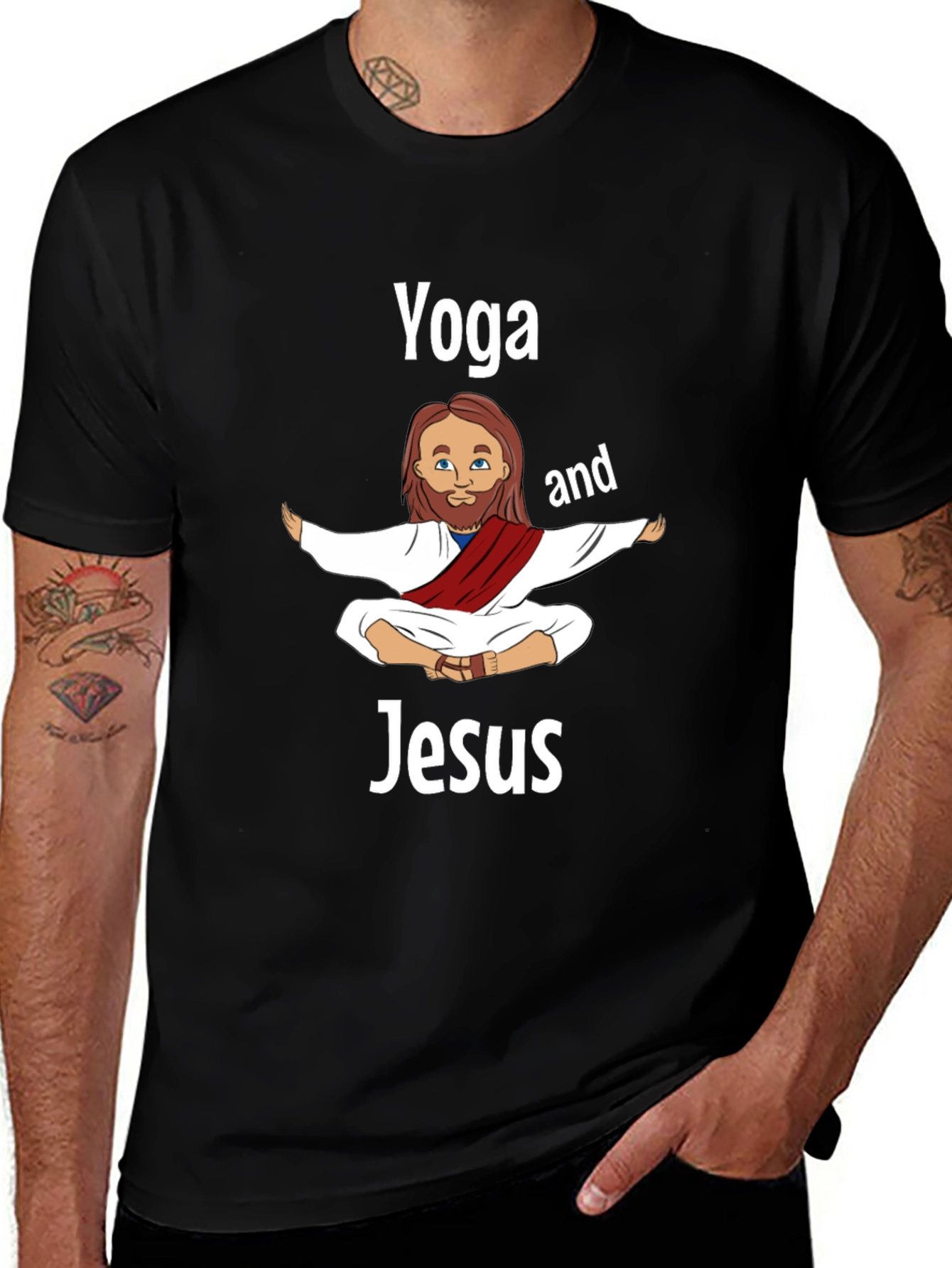 Variant 11 of Yoga and Jesus T-Shirt