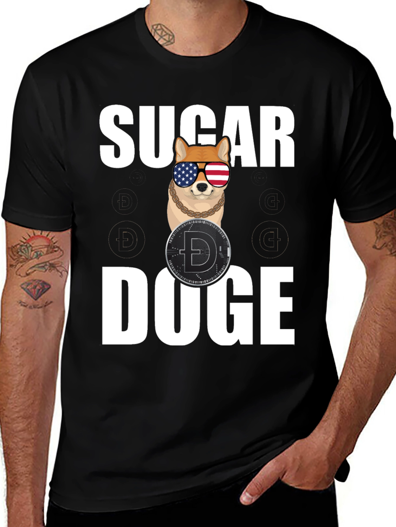 Variant 20 of Sugar Doge T-Shirt - Trendy Crypto Tee
