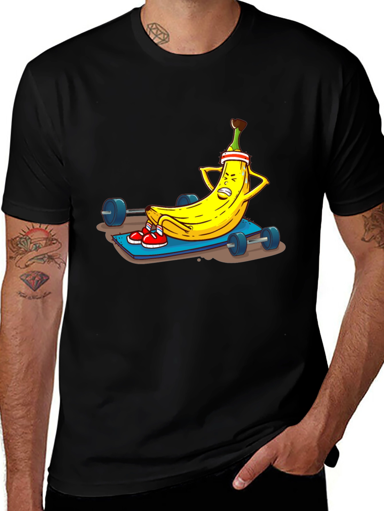 Variant 29 of Workout Banana T-Shirt - Funny Gym Humor Tee