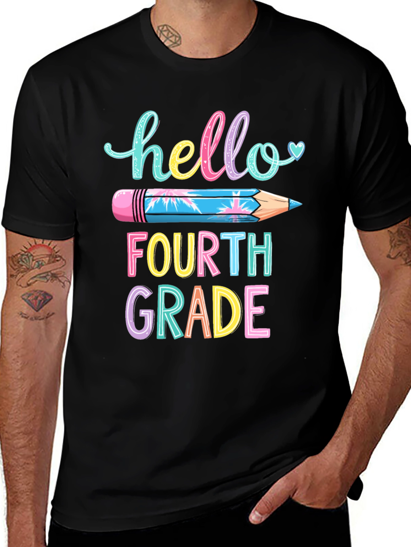 Hello Fourth Grade T-Shirt Back to School