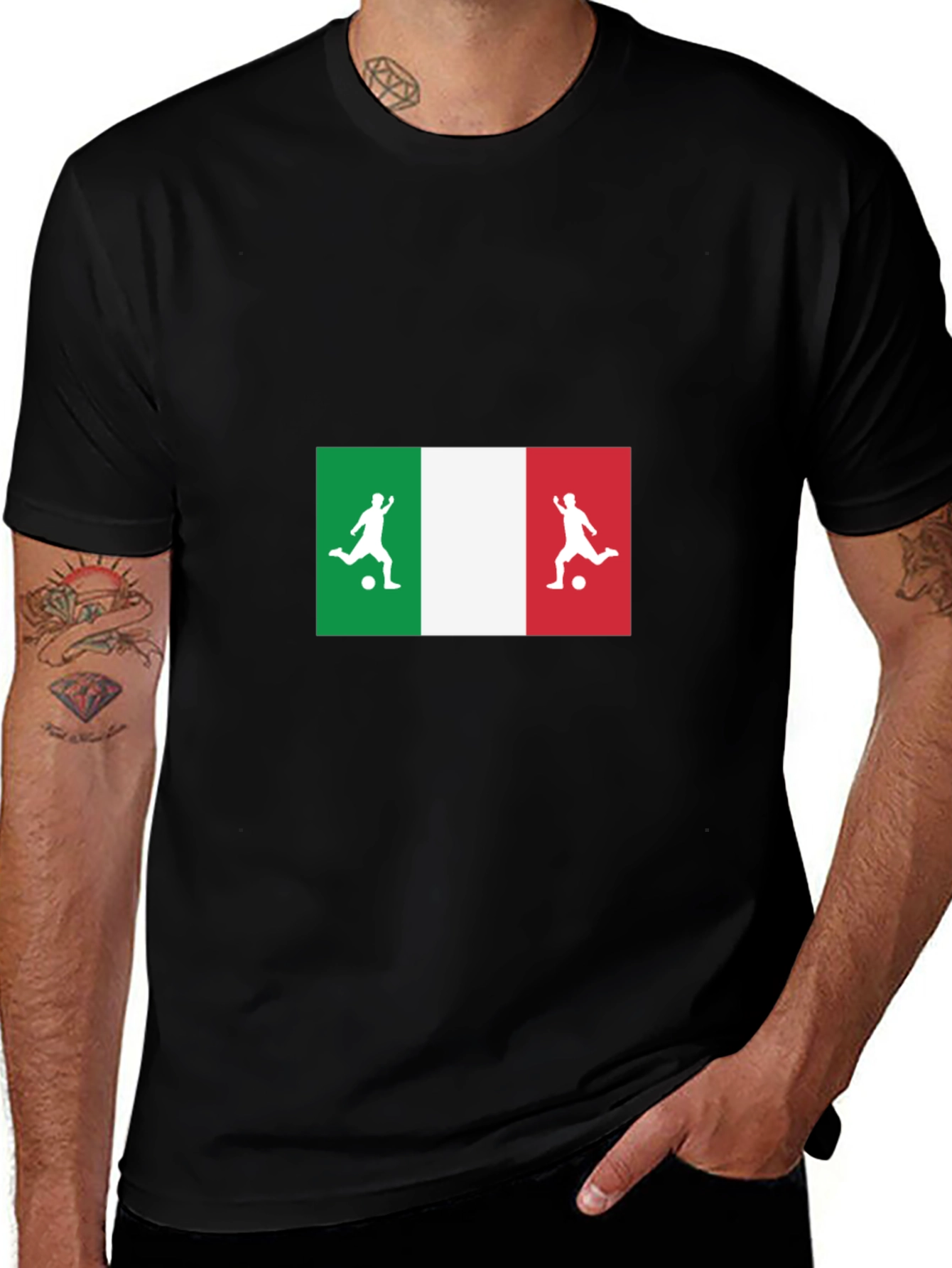 Variant 26 of Italy Soccer T-Shirt, Football Fan Tee