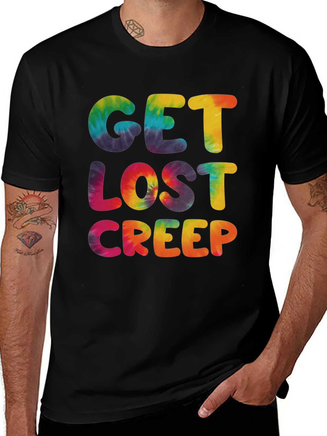 Variant 23 of Get Lost Creep Tie-Dye Graphic Tee