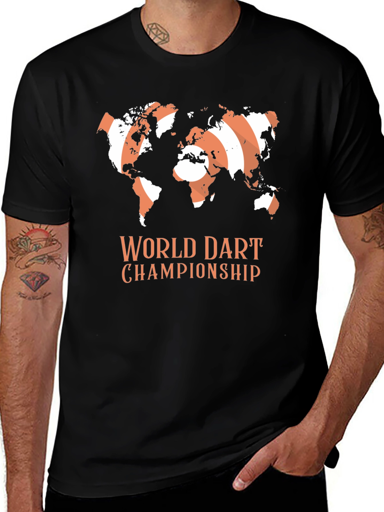 Variant 18 of World Dart Championship Black T-Shirt