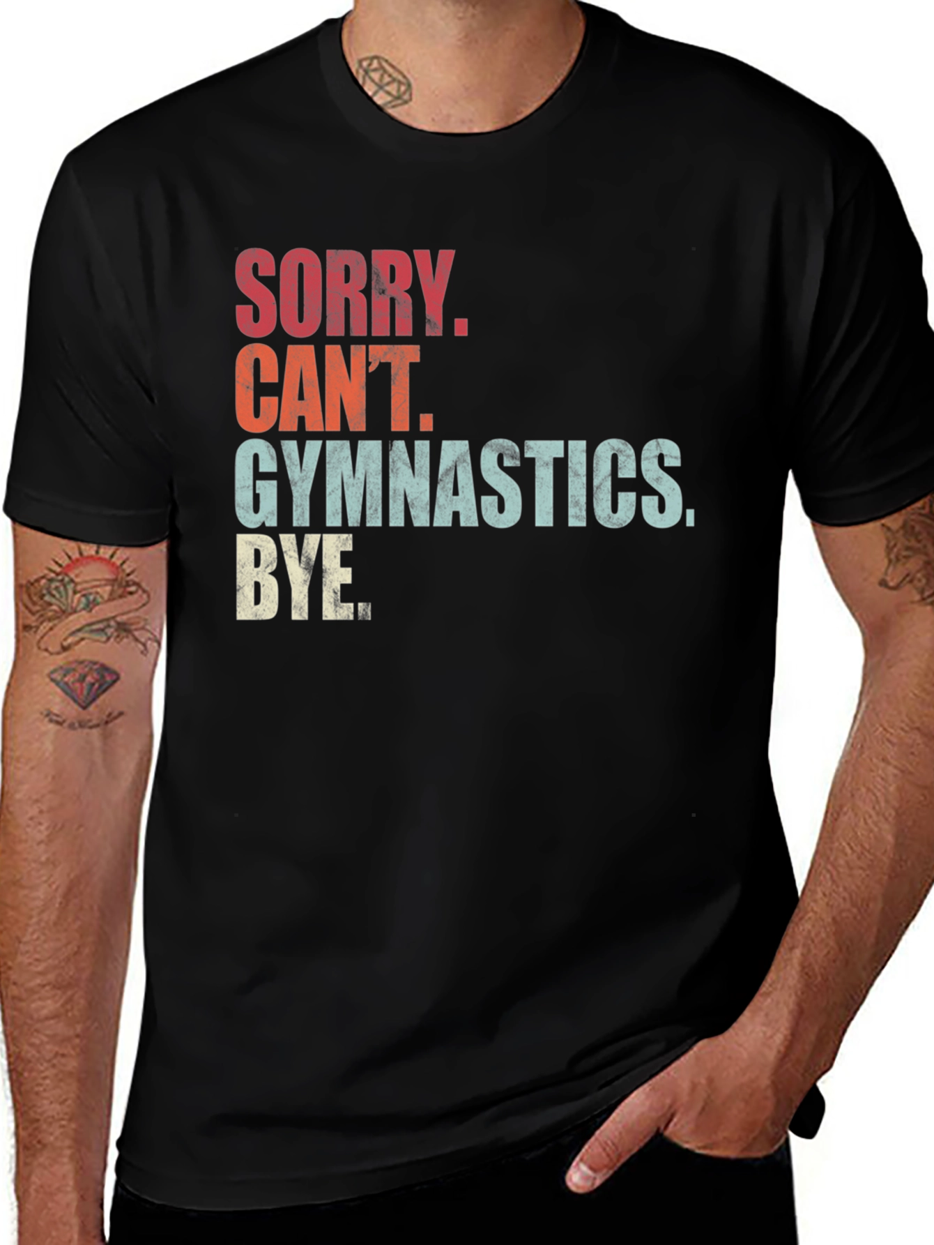 Variant 15 of Sorry, Can't Gymnastics T-Shirt