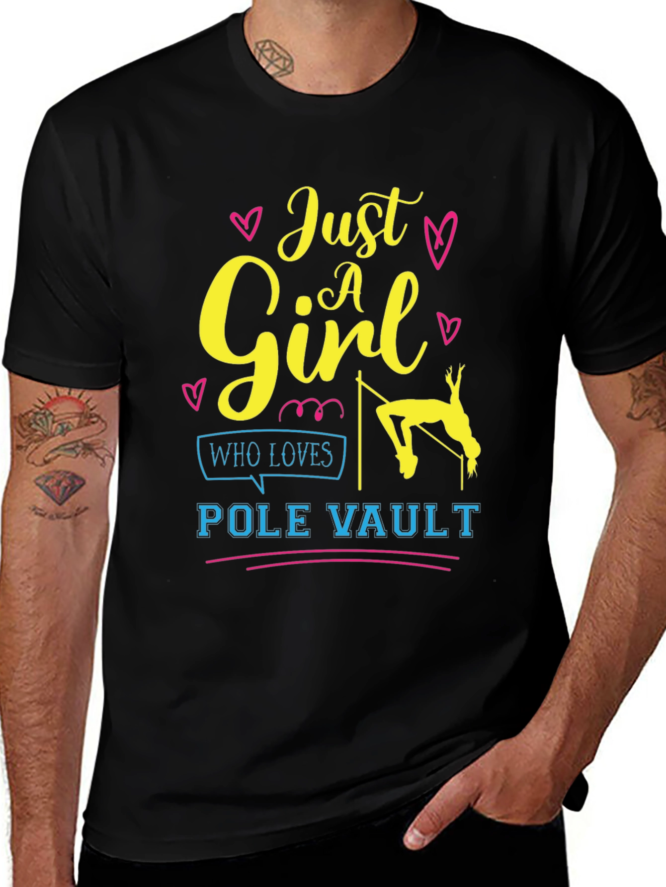 Variant 9 of Just A Girl Who Loves Pole Vault T-Shirt
