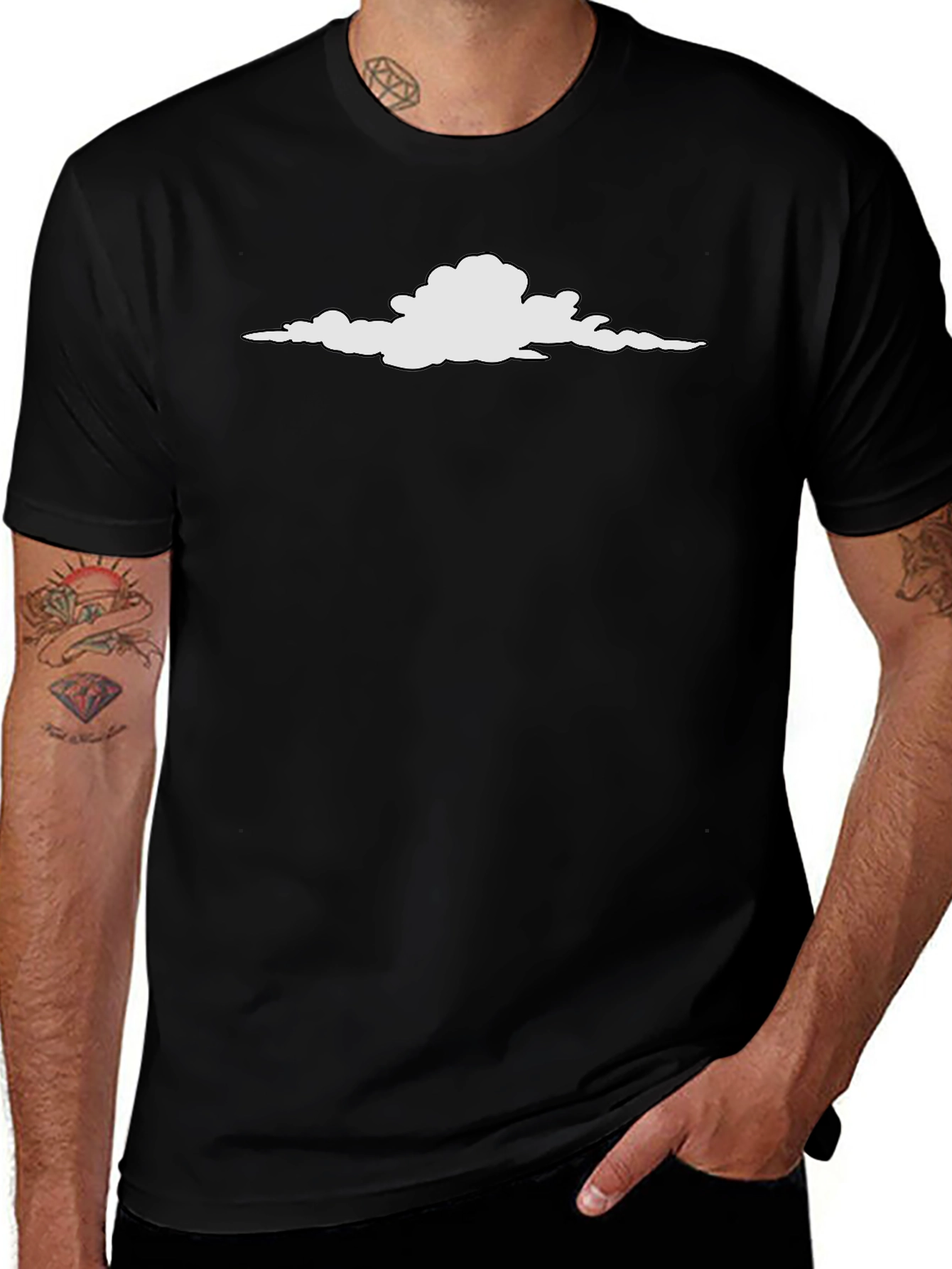 Variant 27 of Cloud Graphic Tee - Cool & Casual