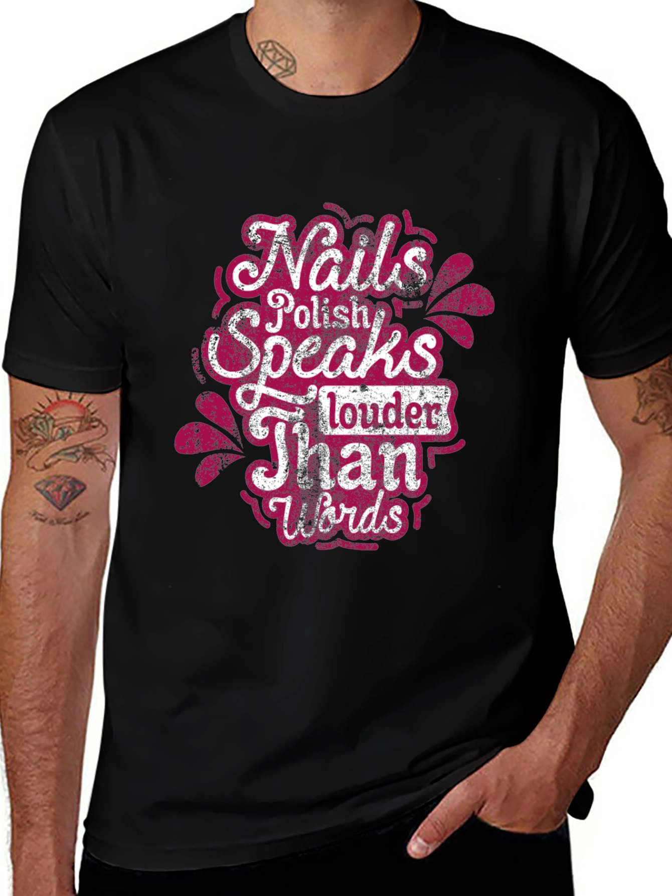 Variant 8 of Nails Polish Speaks Louder T-Shirt