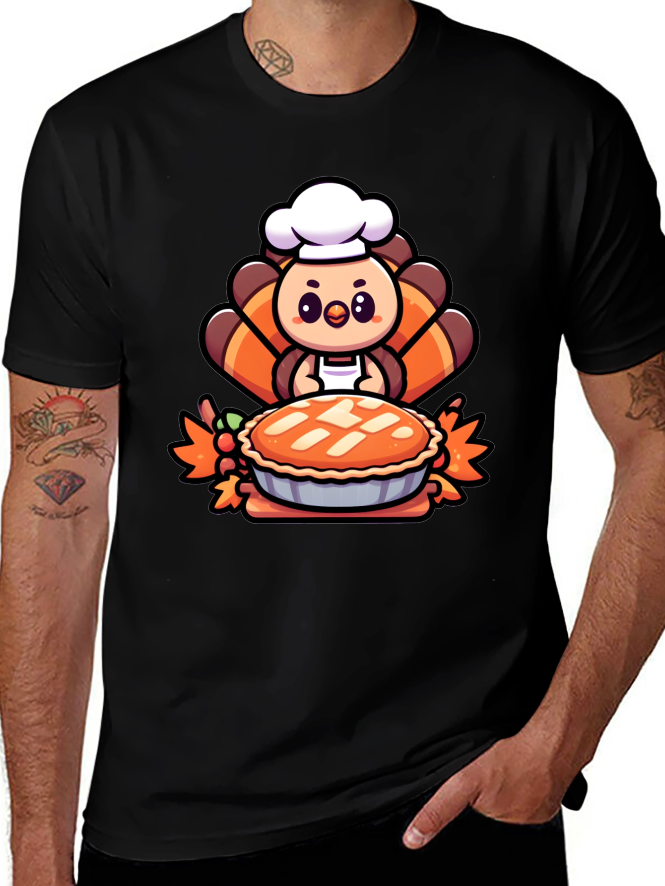 Variant 16 of Turkey Chef Pie T-Shirt