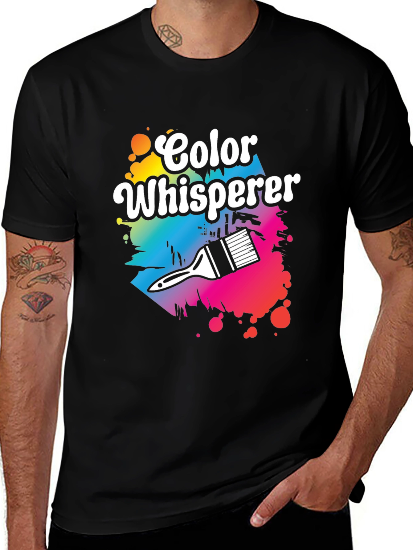 Variant 10 of Color Whisperer Graphic Tee - Artist Design
