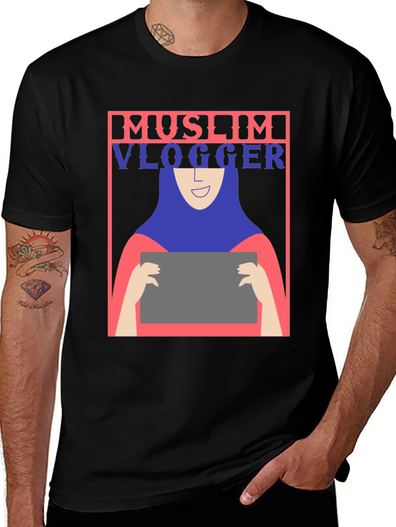 Variant 28 of Muslim Vlogger Graphic T-Shirt - Unisex
