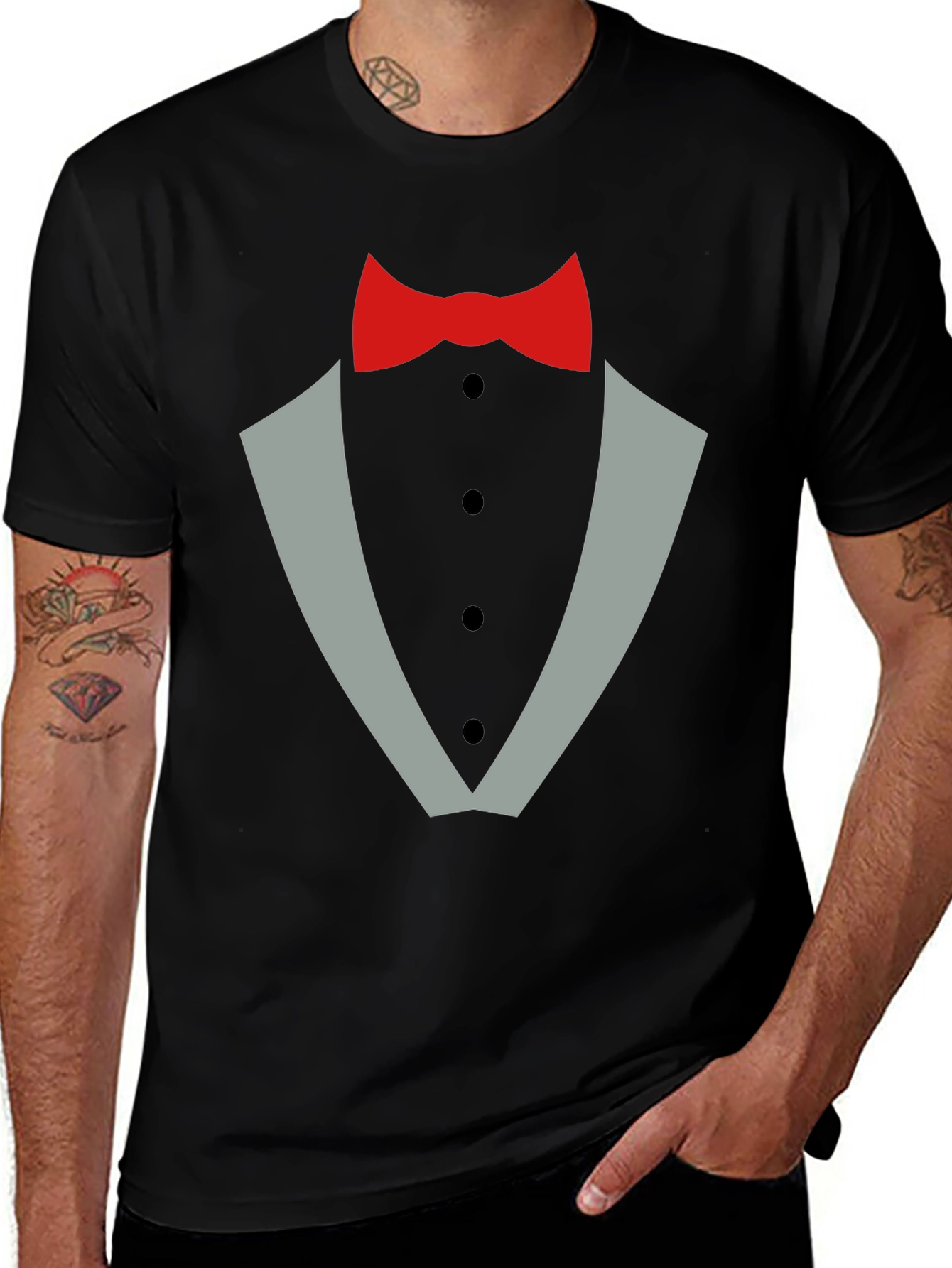 Variant 14 of Tuxedo T-Shirt - Novelty Formal Wear Graphic Tee