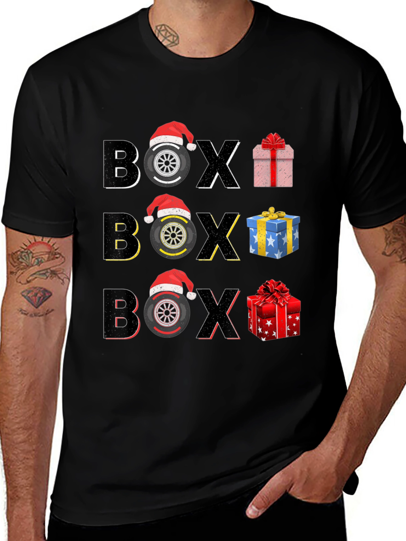 Box Christmas Racing T-Shirt