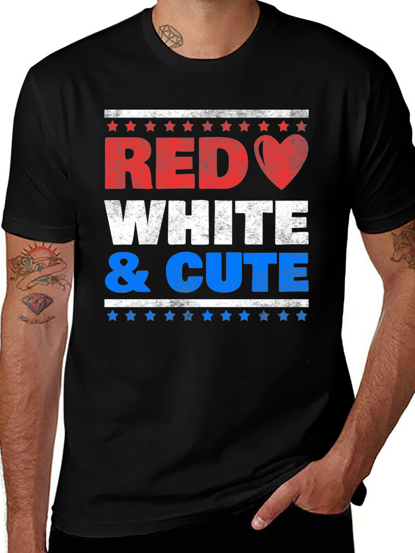 Variant 10 of Red, White & Cute Patriotic T-Shirt