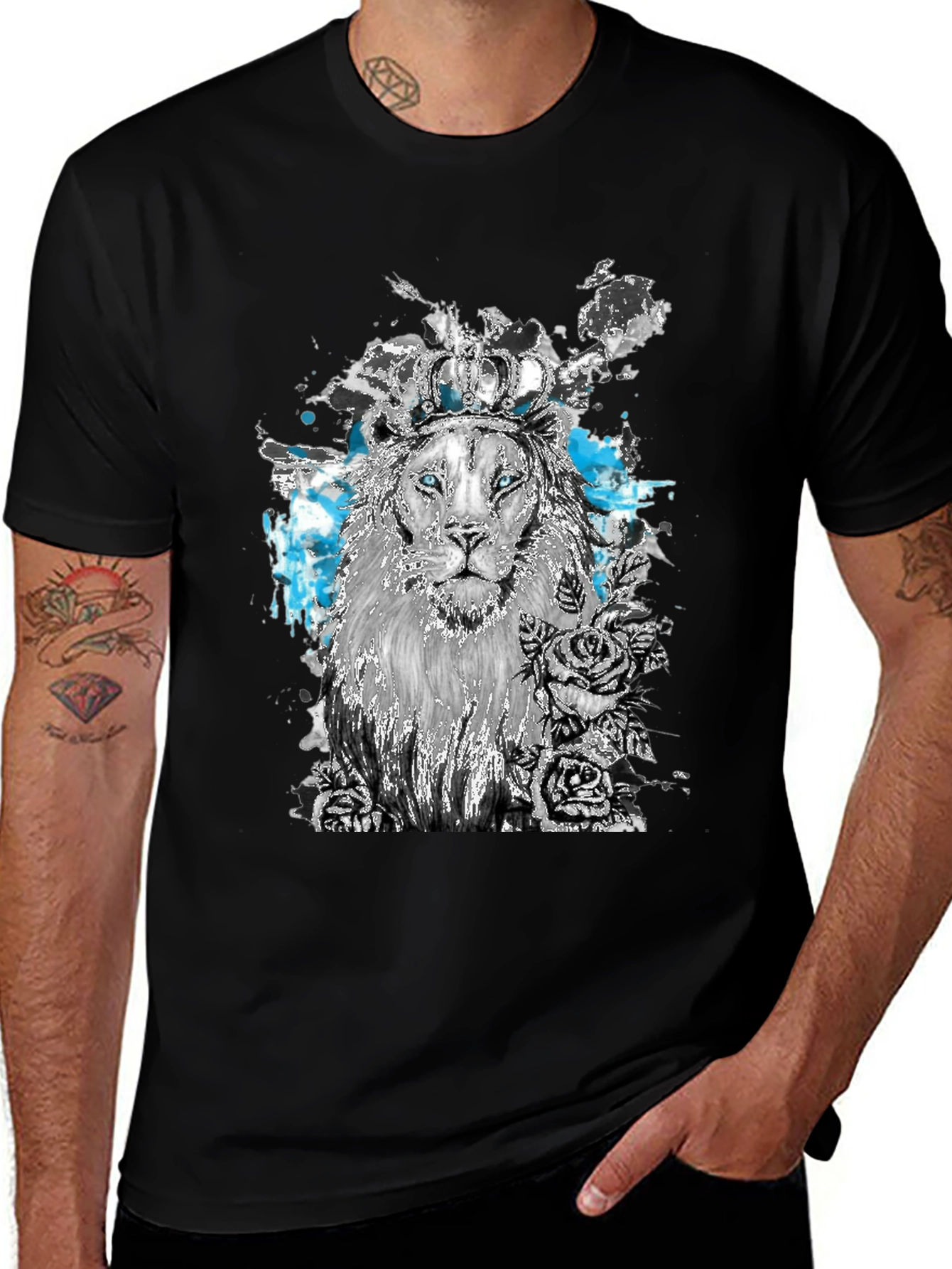 Variant 28 of Lion King Graphic Tee - Unique Artistic Design
