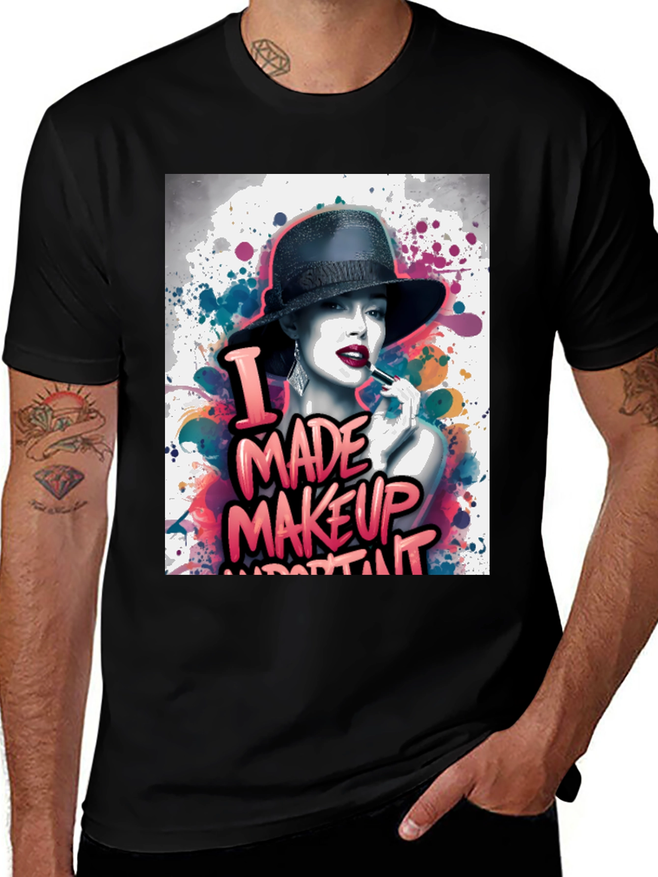 Variant 15 of Makeup Art Tee: I Made Makeup Important