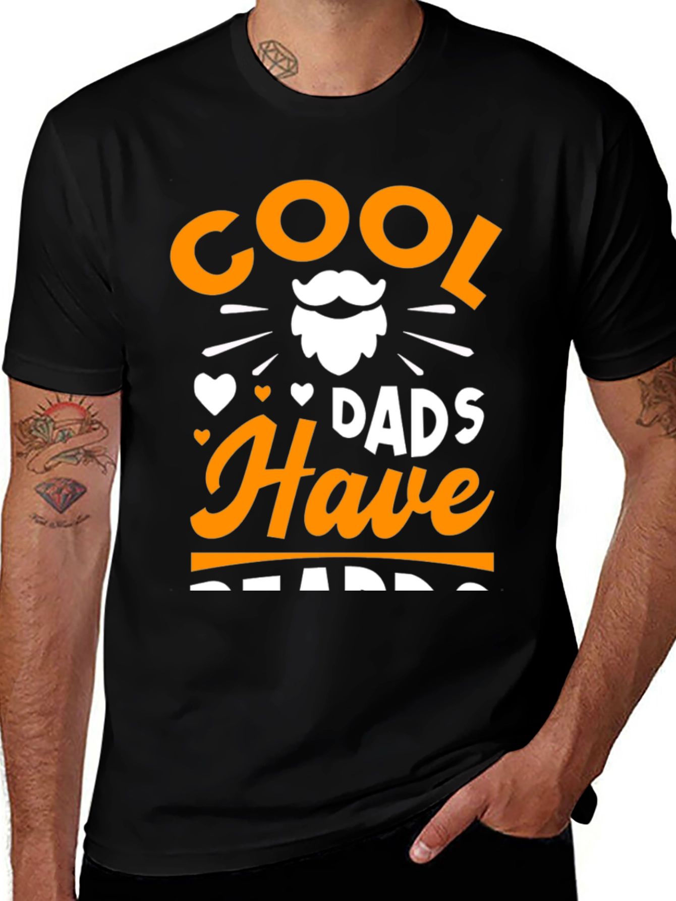 Variant 4 of Cool Dads Have Beards Graphic Tee
