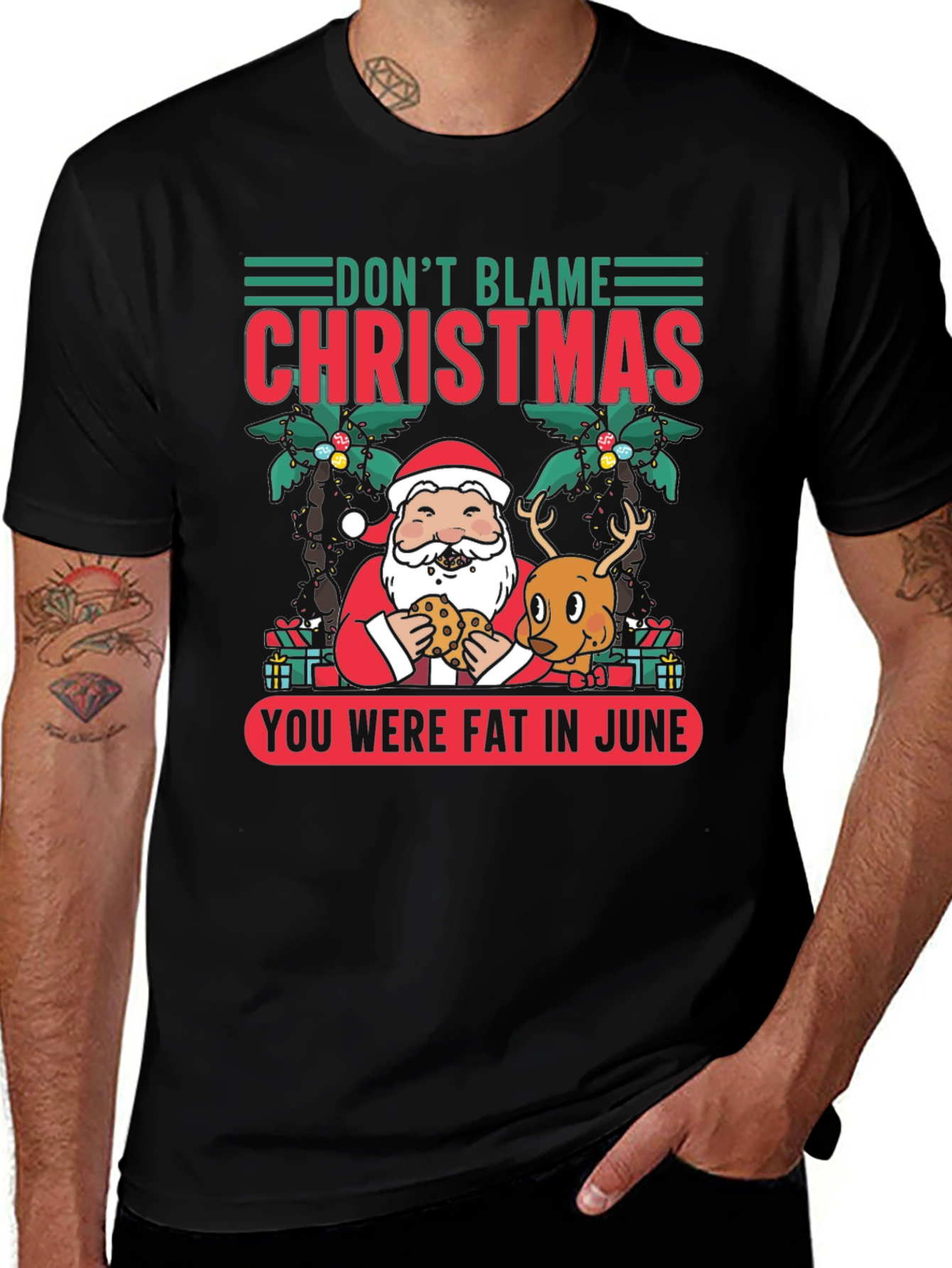 Variant 28 of Don't Blame Christmas Graphic Tee