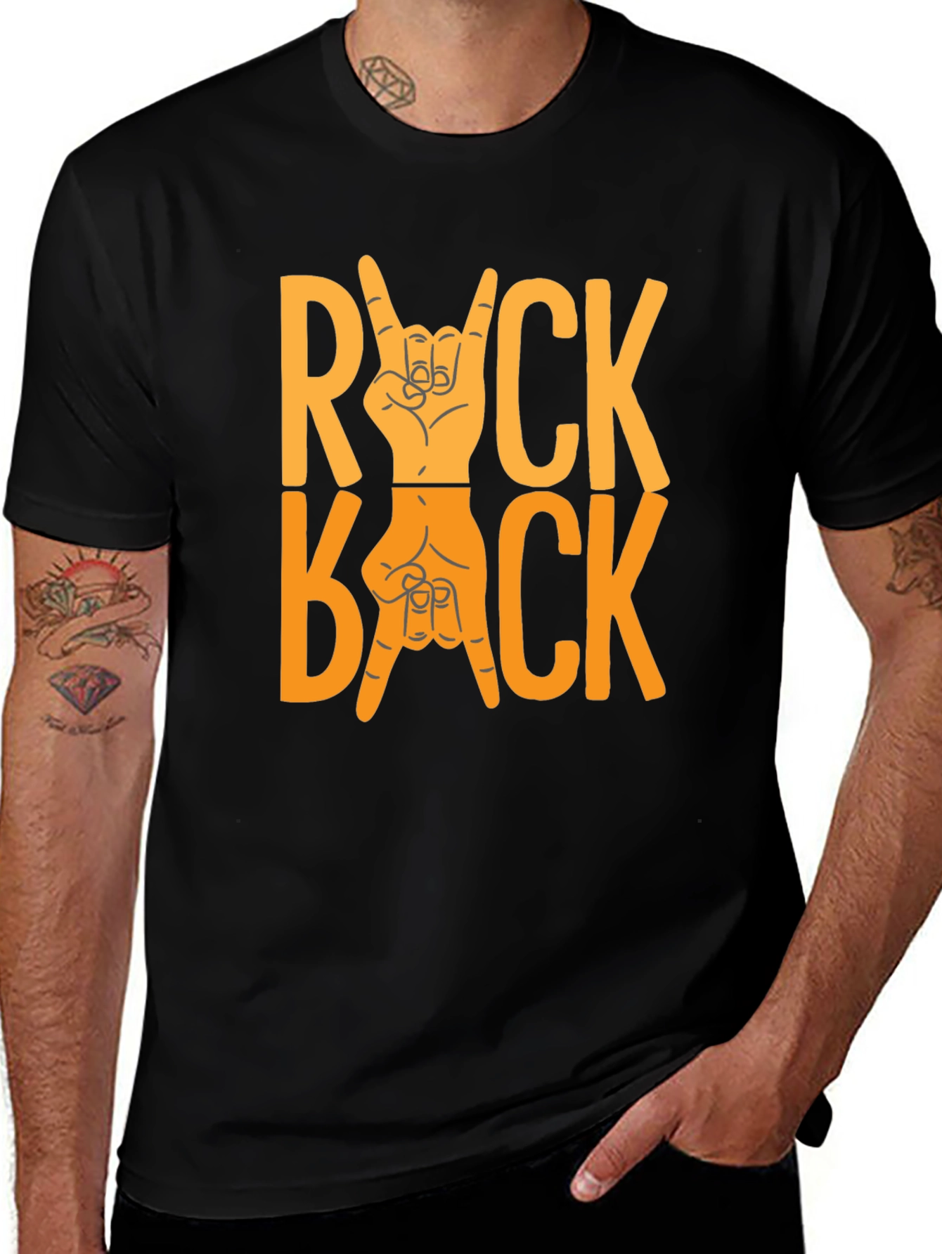 Variant 18 of Rock Back T-Shirt - Bold Graphic Tee